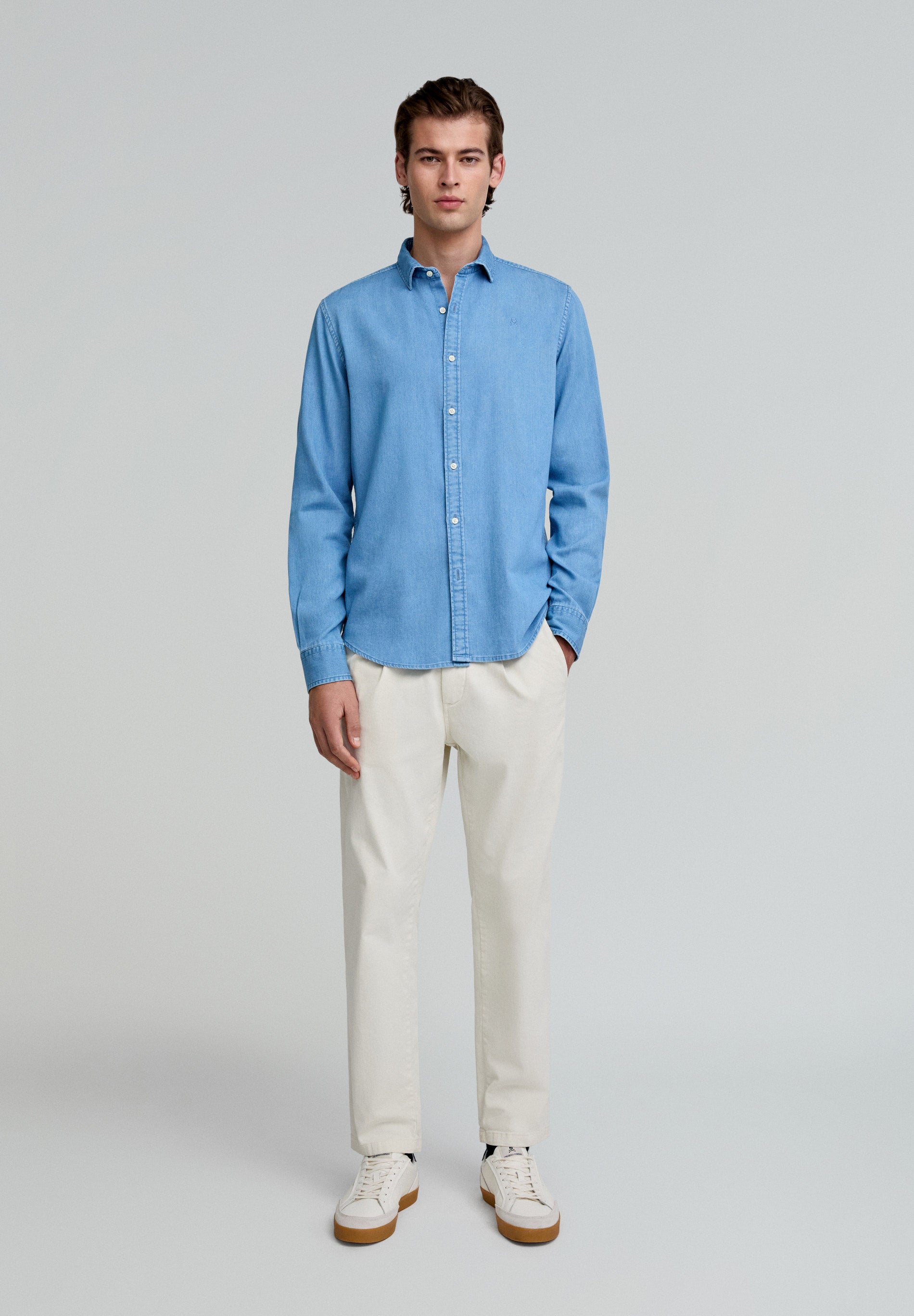 CAMISA DENIM BÁSICA - Scalpers