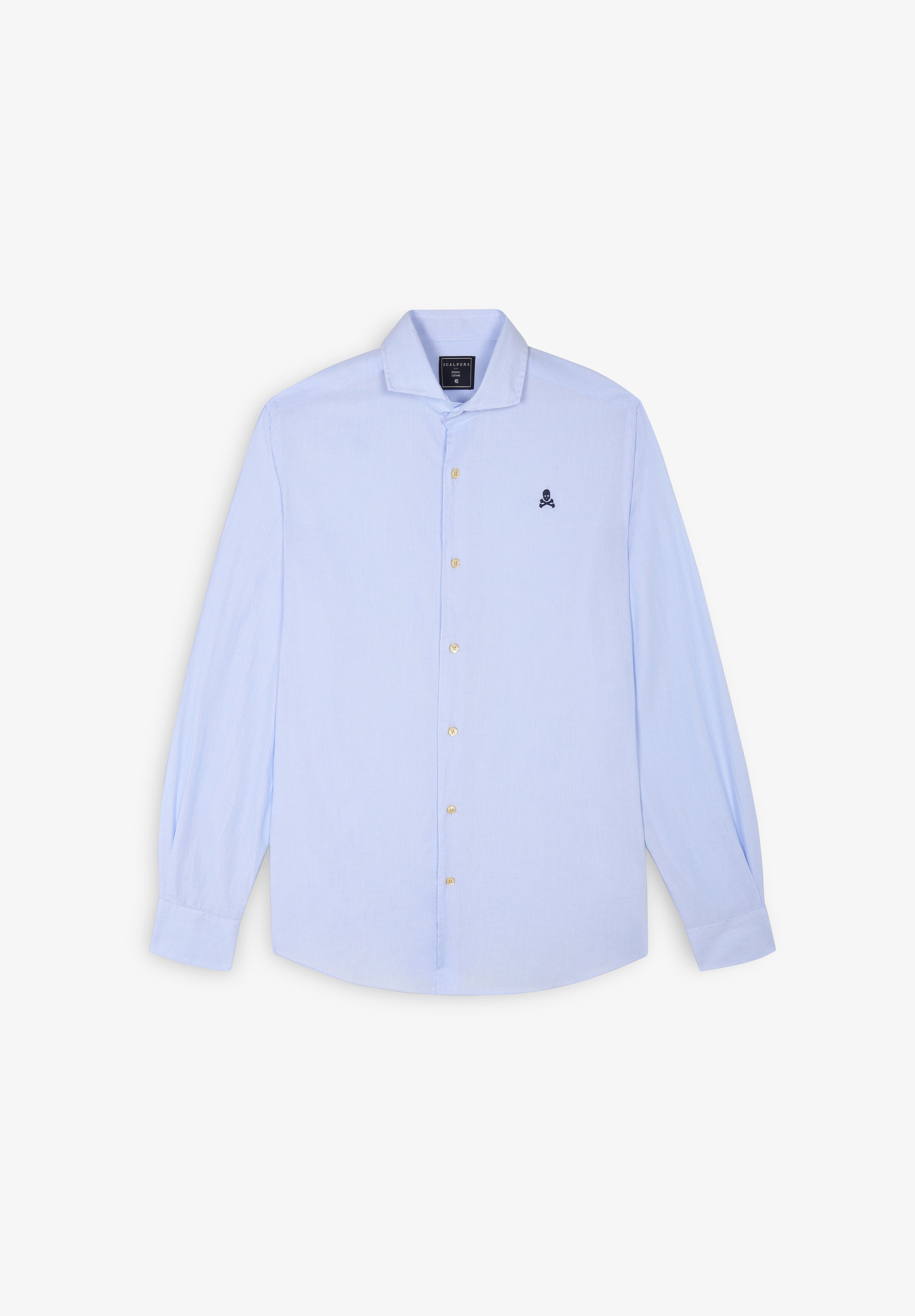 CAMISA VESTIR RAYAS CALAVERA CONTRASTE - Scalpers