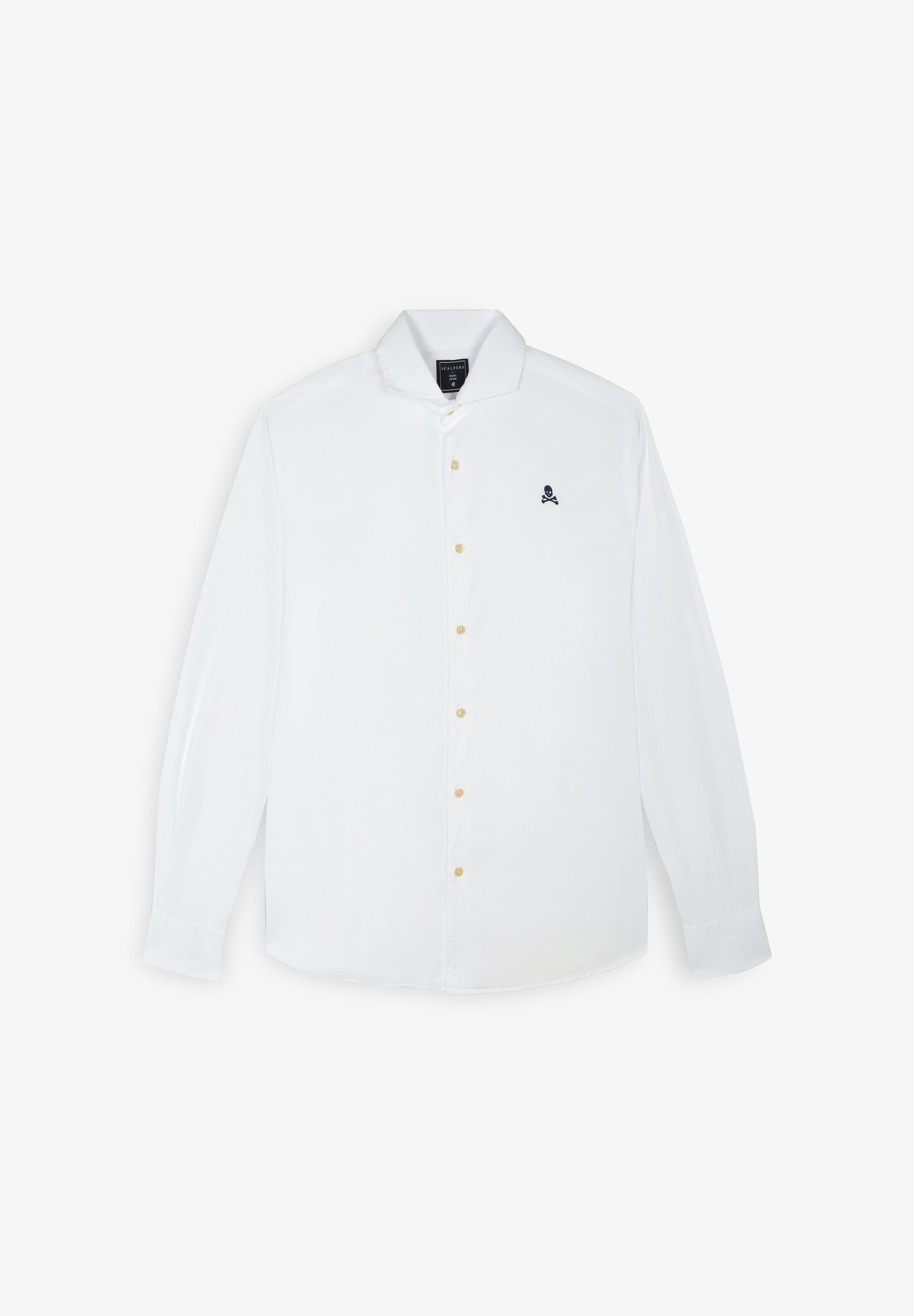 CAMISA VESTIR LISA CALAVERA CONTRASTE - Scalpers