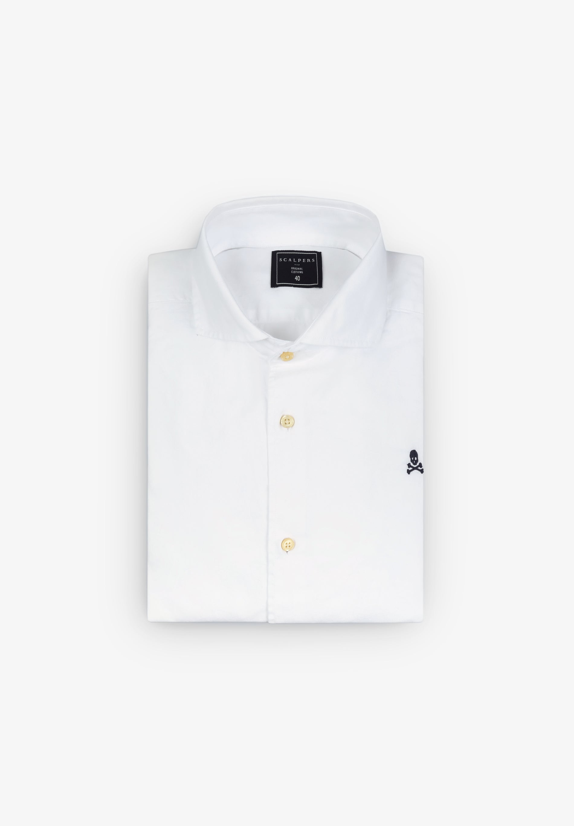 CAMISA VESTIR LISA CALAVERA CONTRASTE - Scalpers