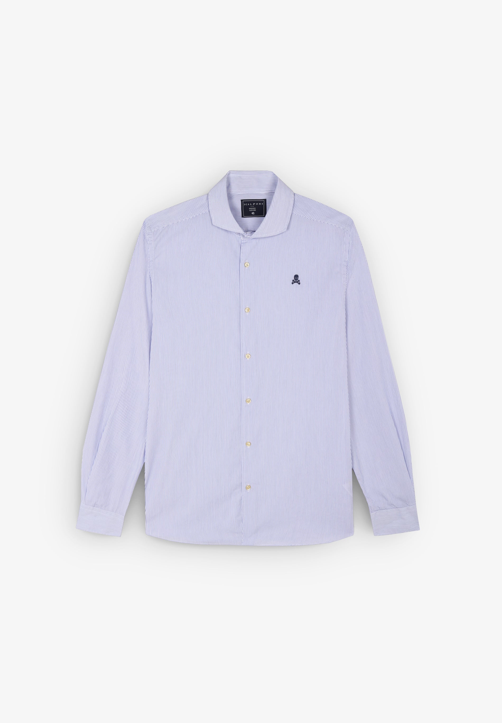 CAMISA VESTIR RAYAS CALAVERA CONTRASTE - Scalpers