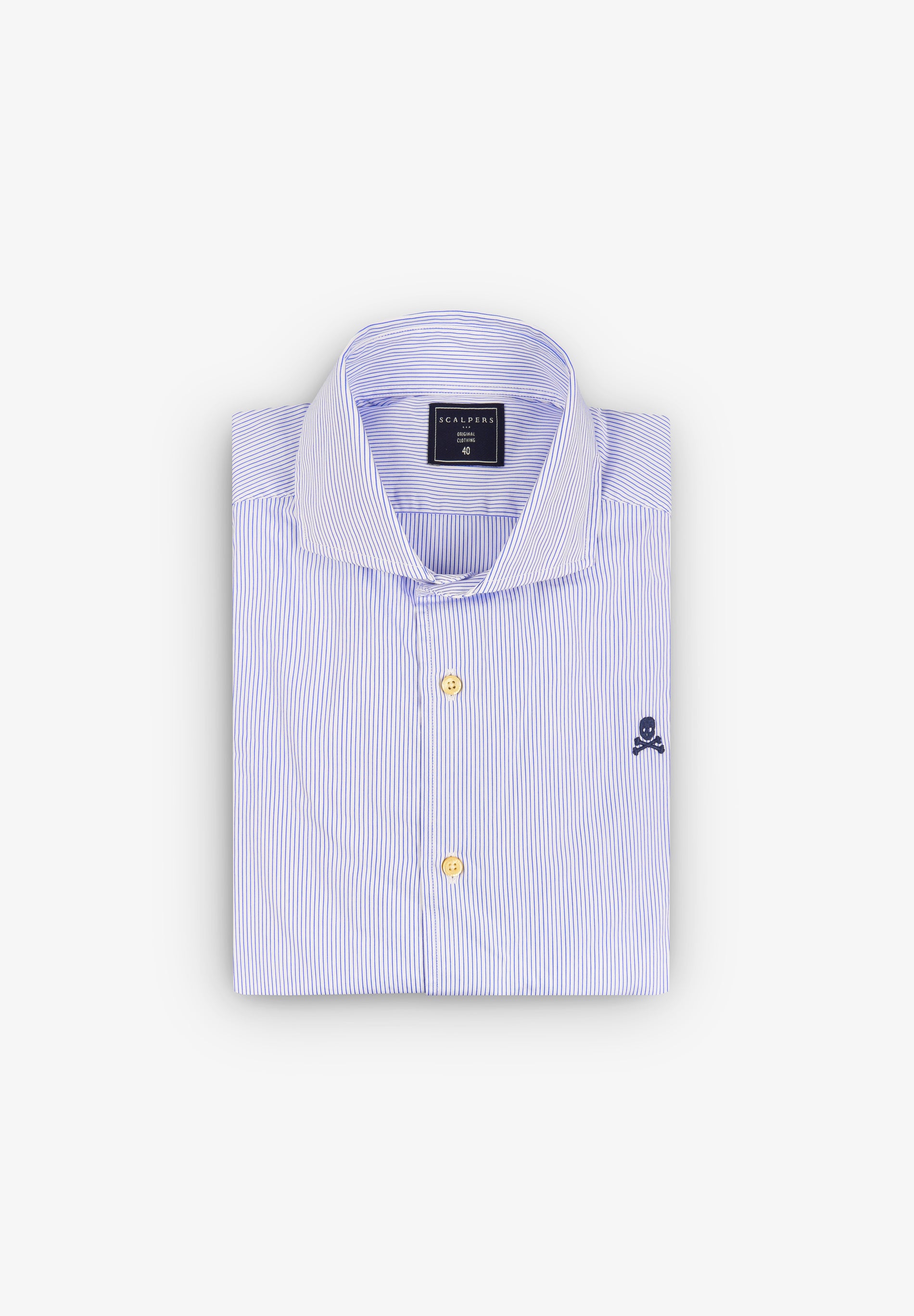 CAMISA VESTIR RAYAS CALAVERA CONTRASTE - Scalpers