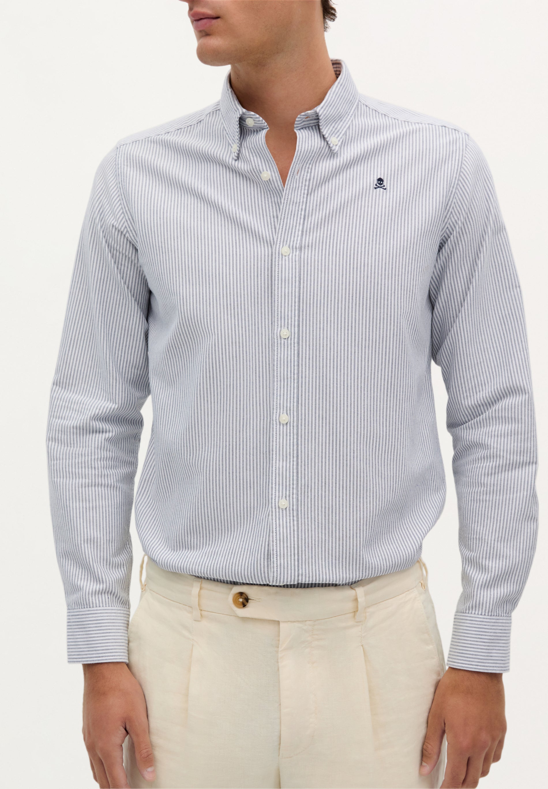 CAMISA OXFORD CALAVERA CONTRASTE - Scalpers