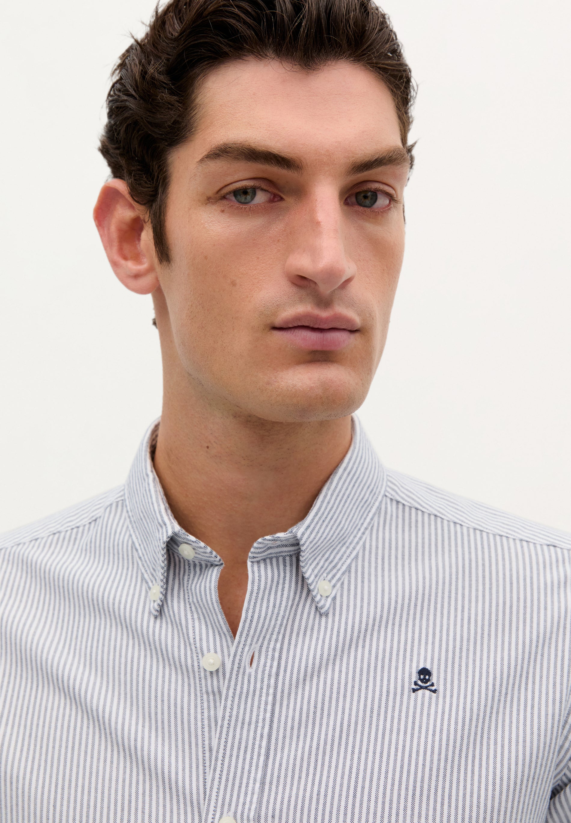 CAMISA OXFORD CALAVERA CONTRASTE - Scalpers