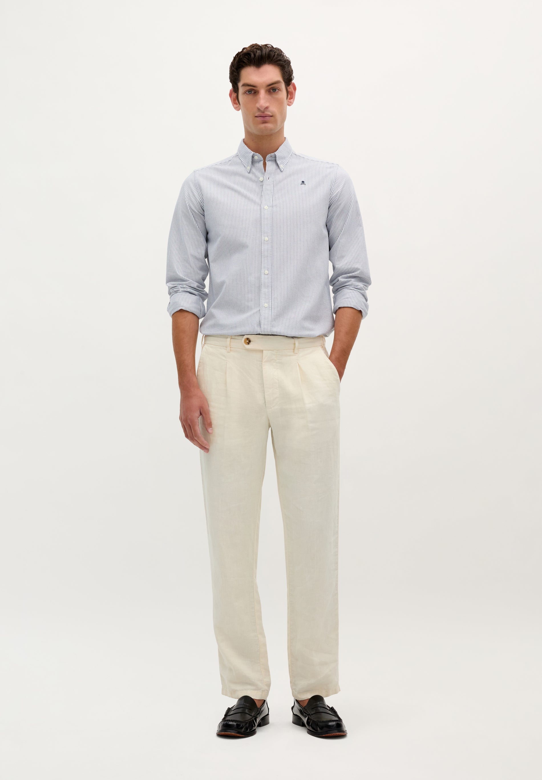 CAMISA OXFORD CALAVERA CONTRASTE - Scalpers