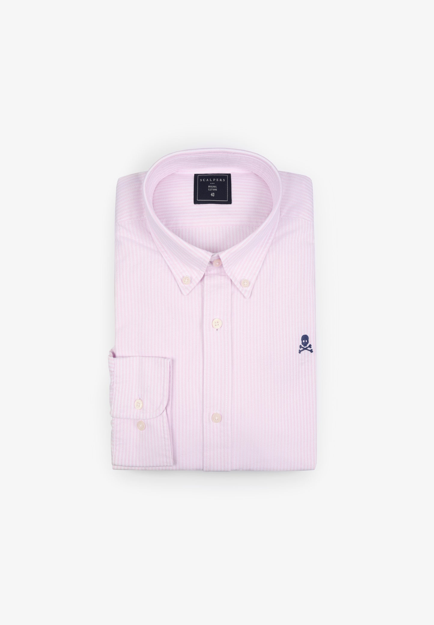 CAMISA OXFORD CALAVERA CONTRASTE