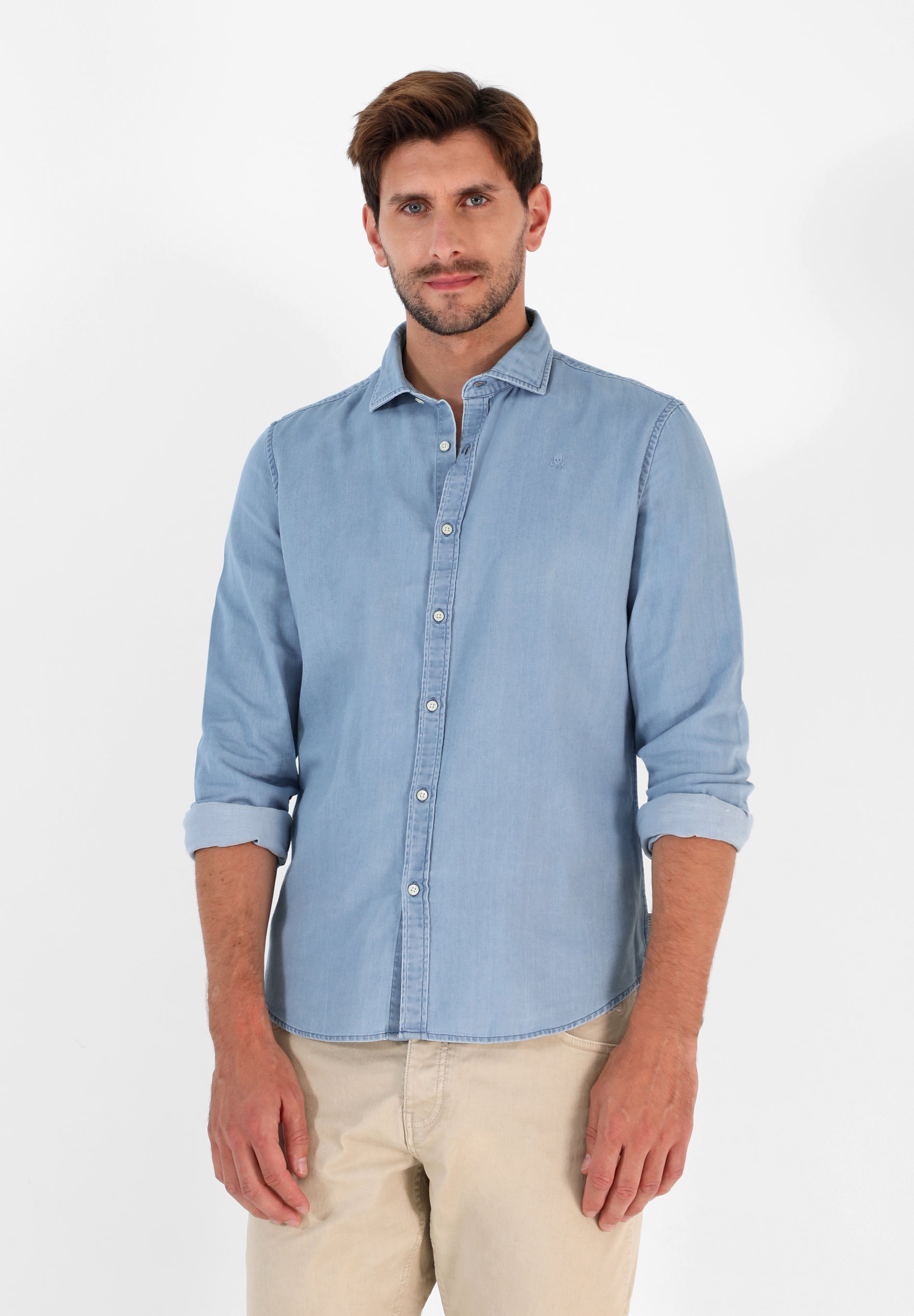 CAMISA DENIM BÁSICA - Scalpers