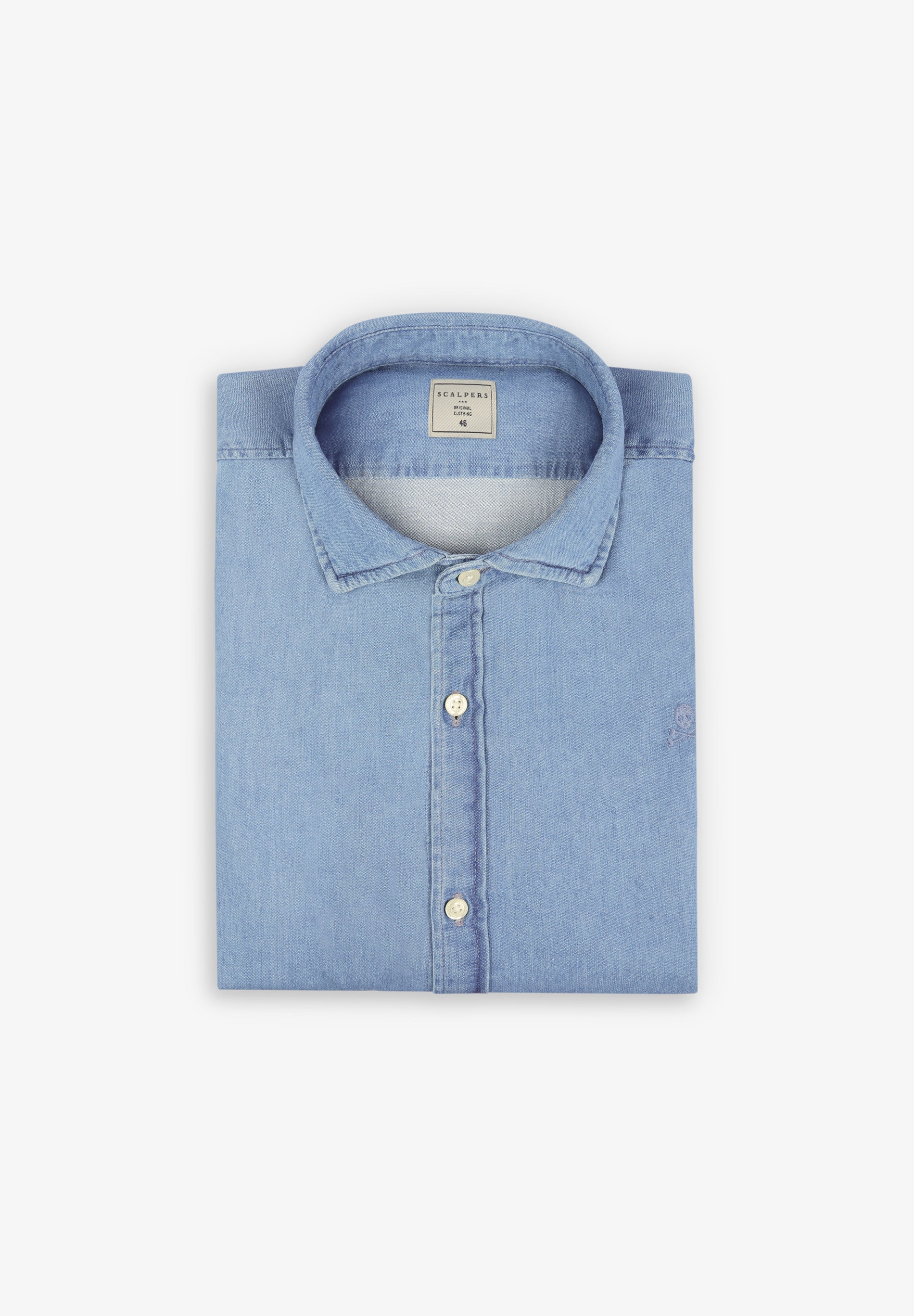 CAMISA DENIM BÁSICA - Scalpers
