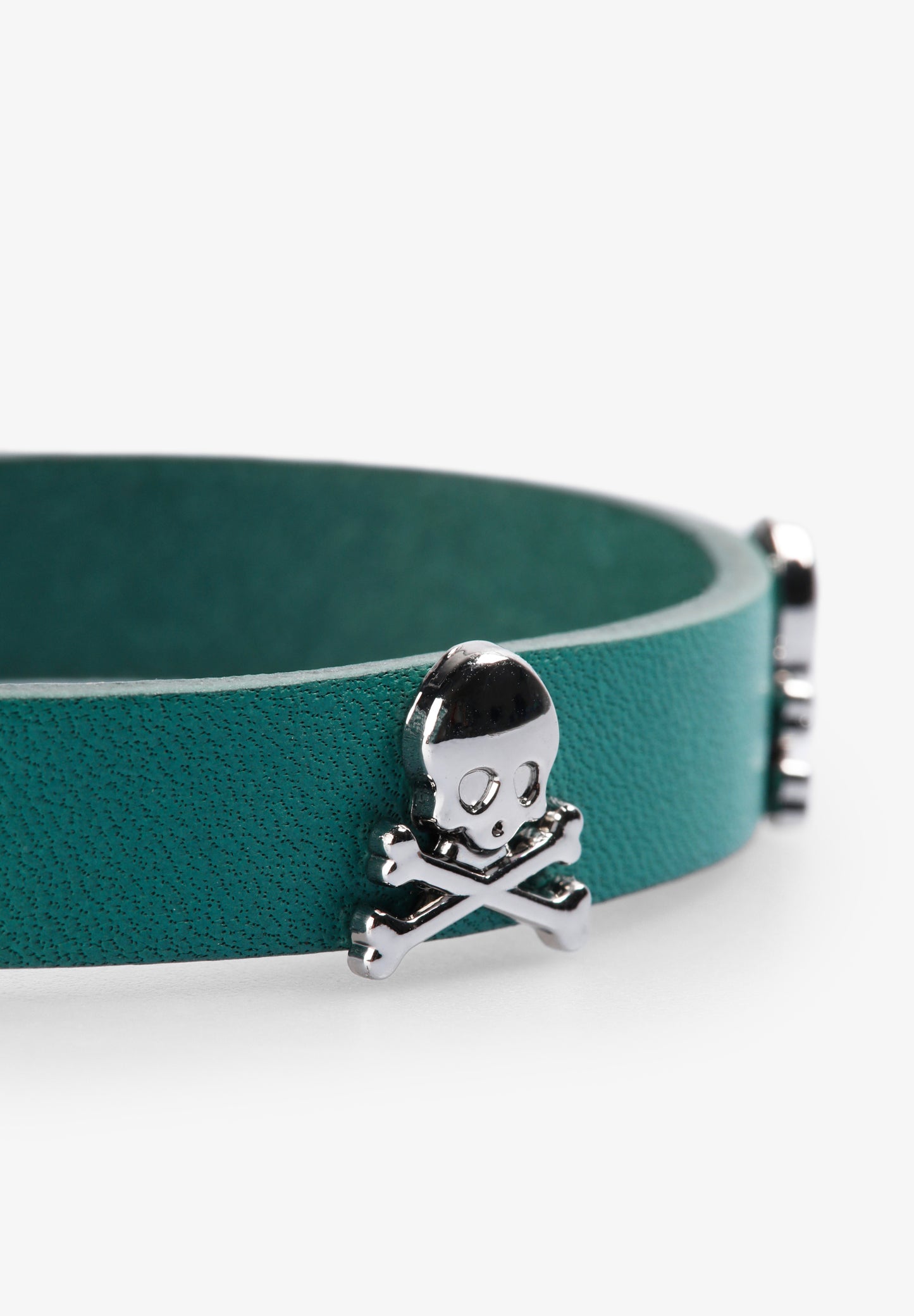 PULSERA PIEL CALAVERAS