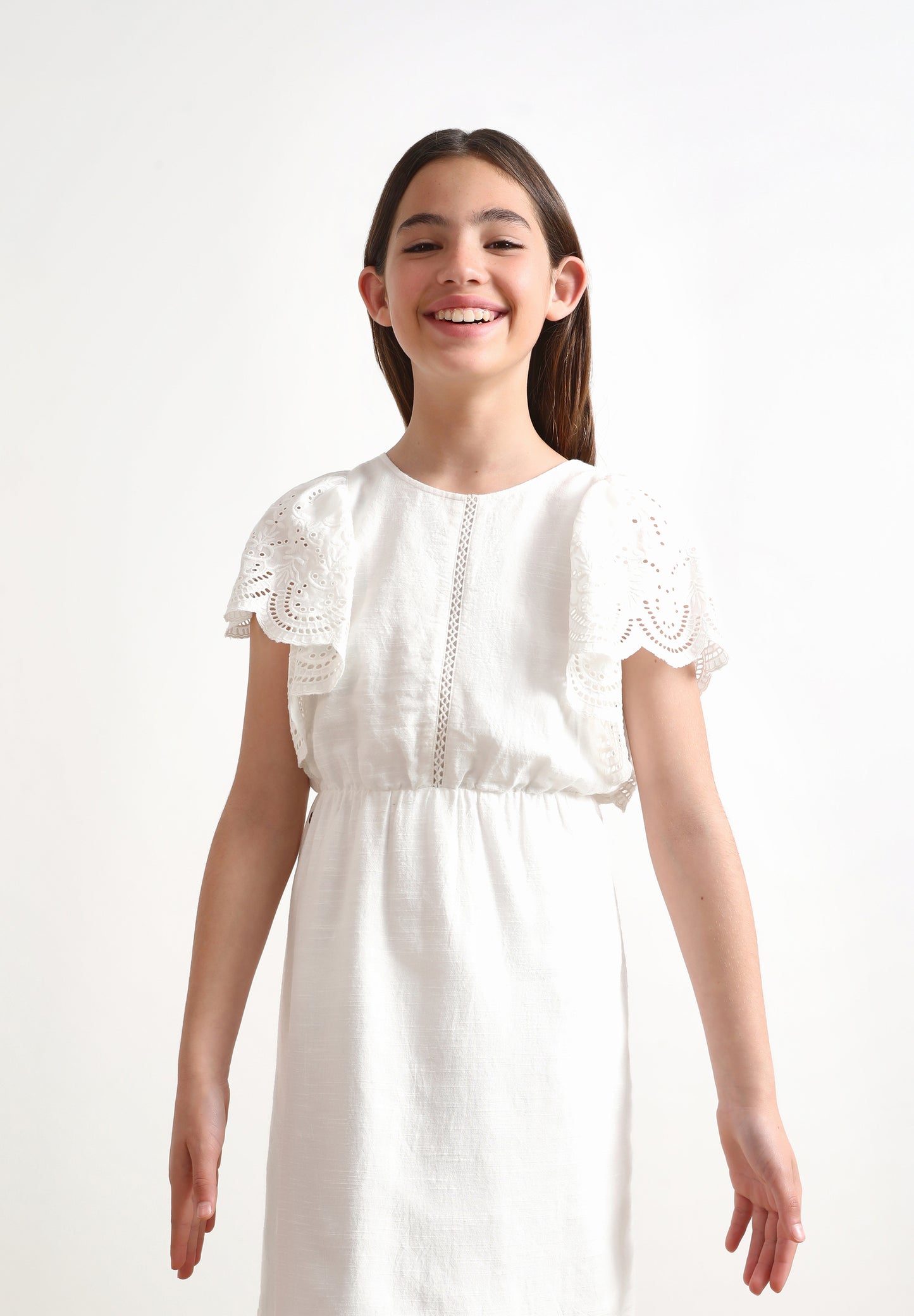 VESTIDO MINI VOLANTES BRODERIE