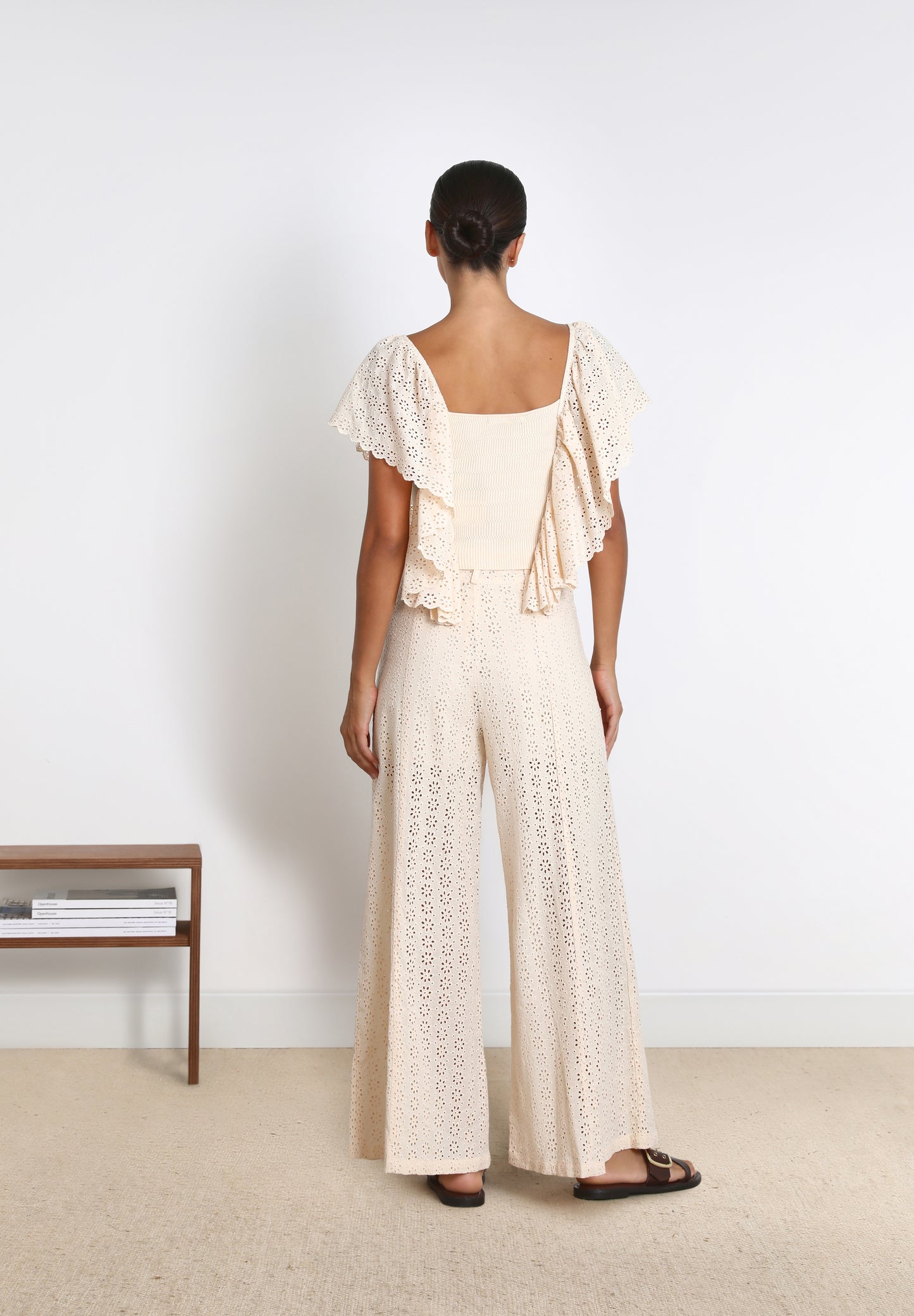 TOP PUNTO MANGA BRODERIE