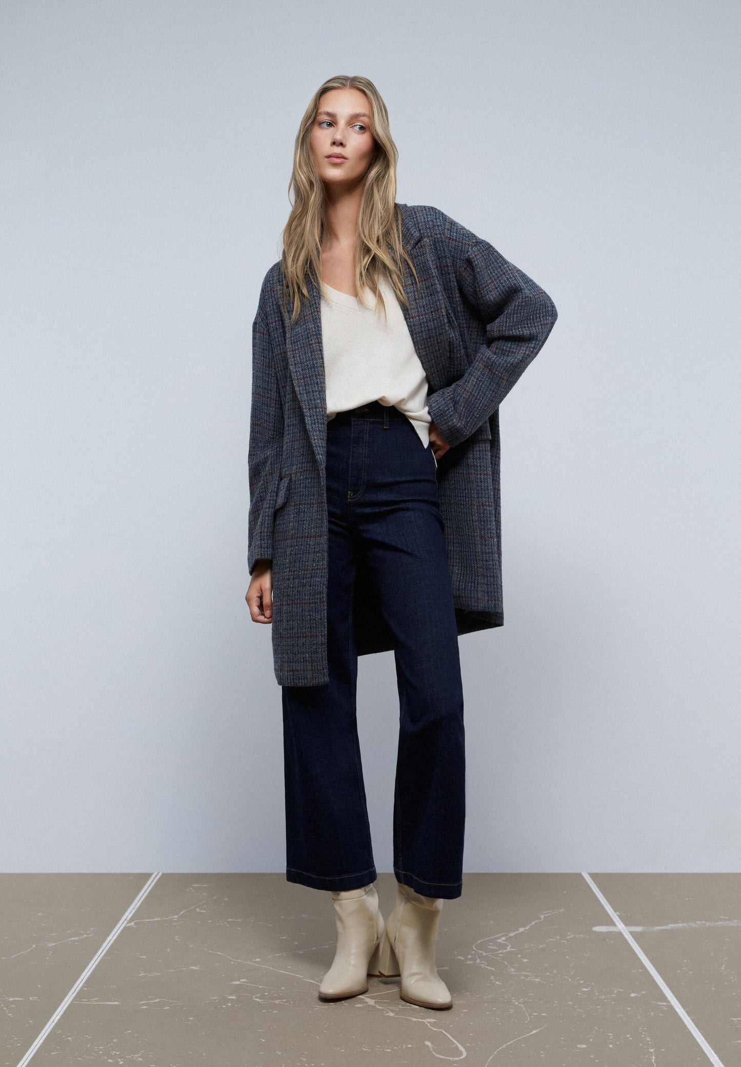 ABRIGO MIDI PATA DE GALLO