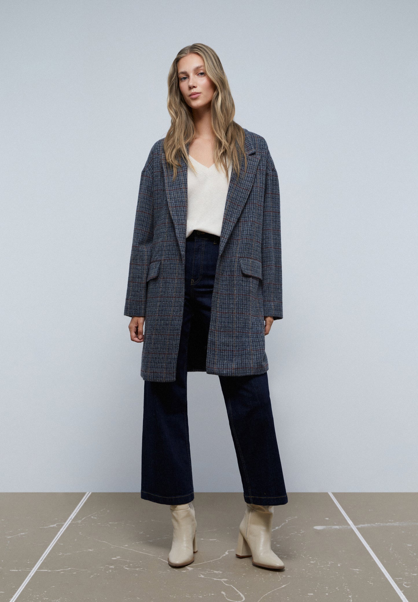 ABRIGO MIDI PATA DE GALLO