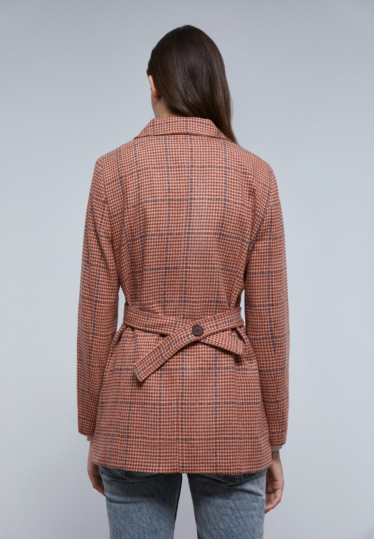 BLAZER CUADROS CINTURÓN