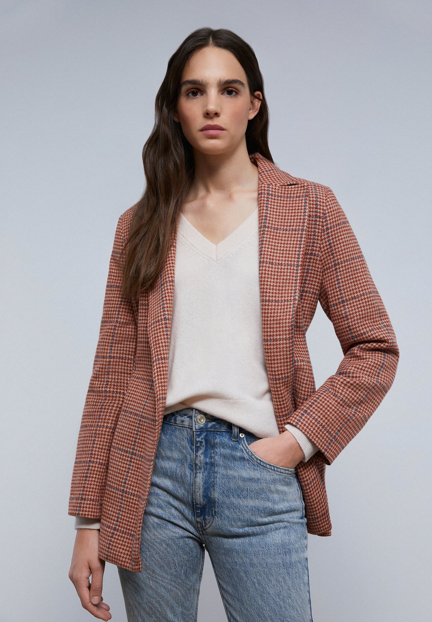 BLAZER CUADROS CINTURÓN