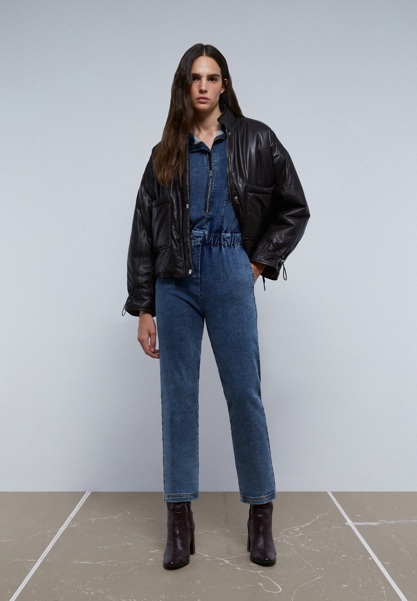 CHAQUETA PIEL ACOLCHADA