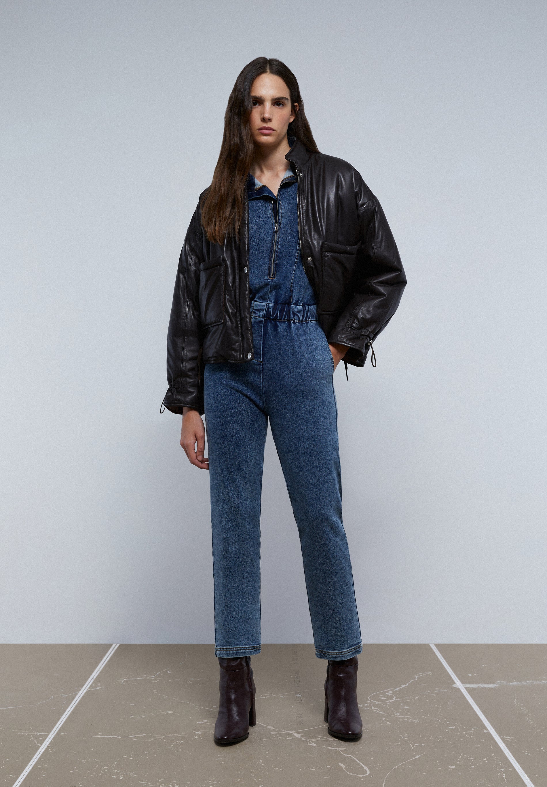 CHAQUETA PIEL ACOLCHADA