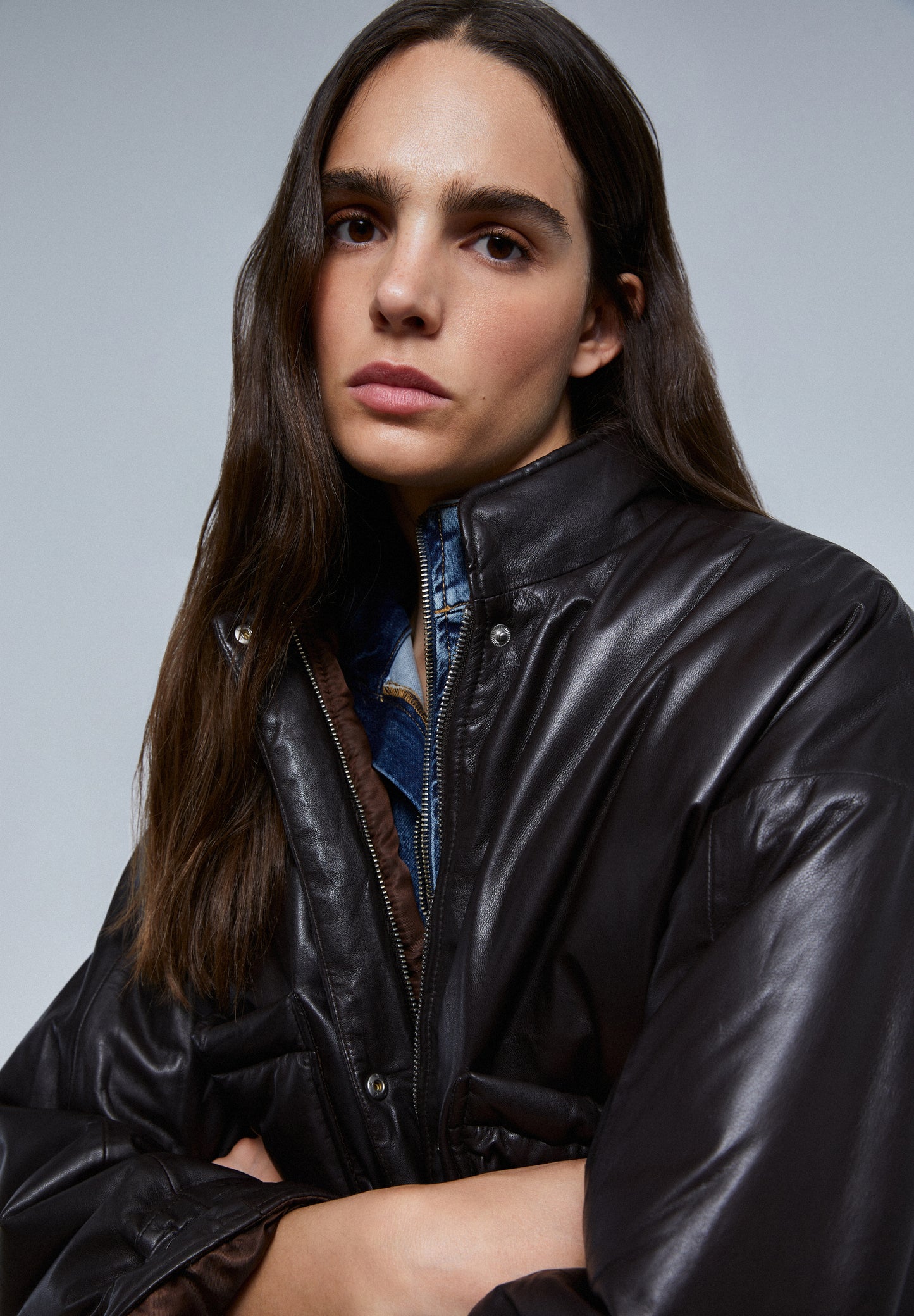 CHAQUETA PIEL ACOLCHADA