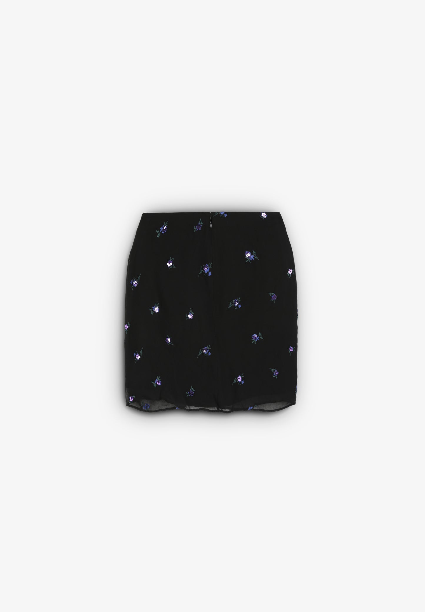 FALDA MINI NUDO DETALLE FLORES