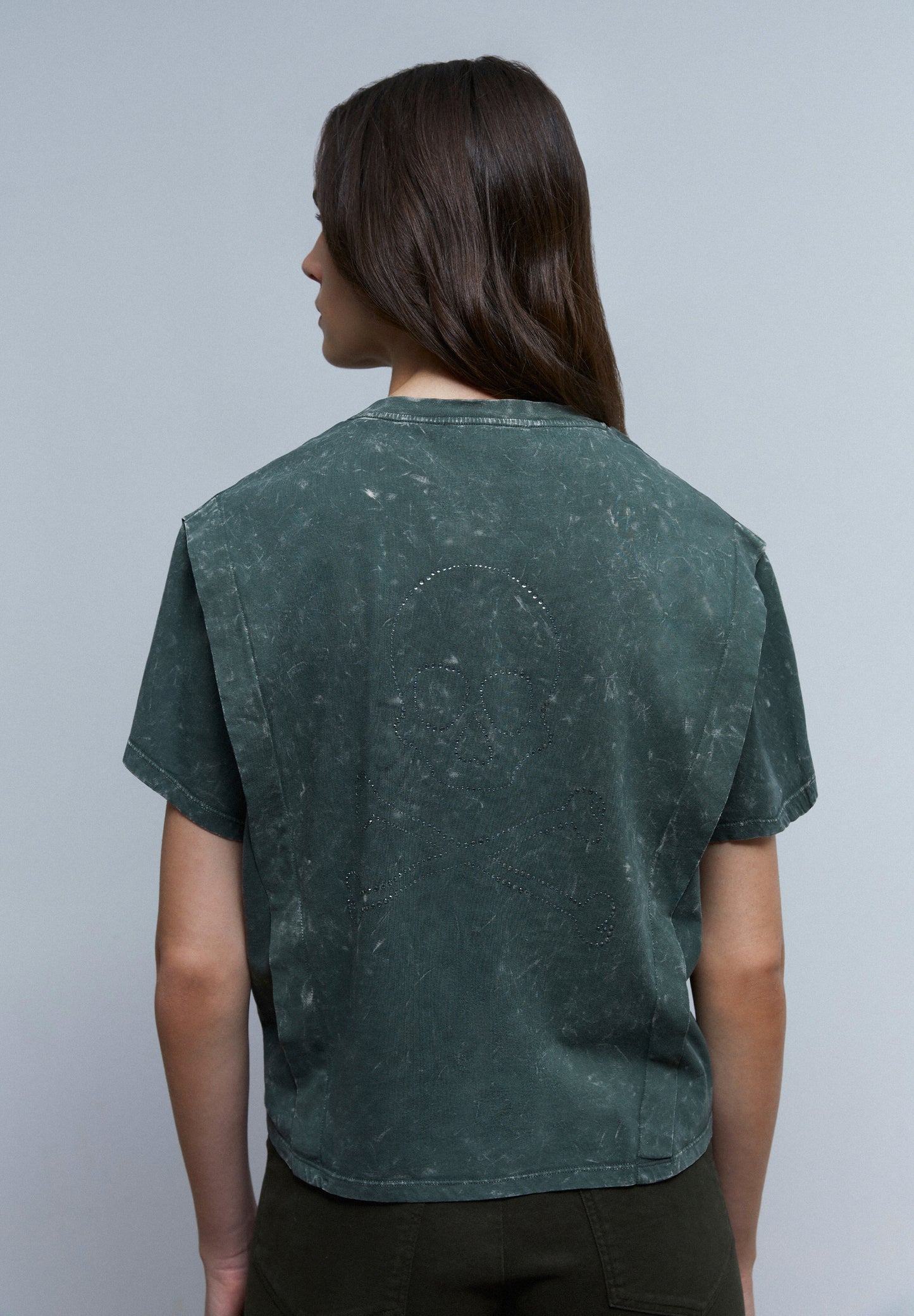 CAMISETA CALAVERA TRASERA CRISTALES