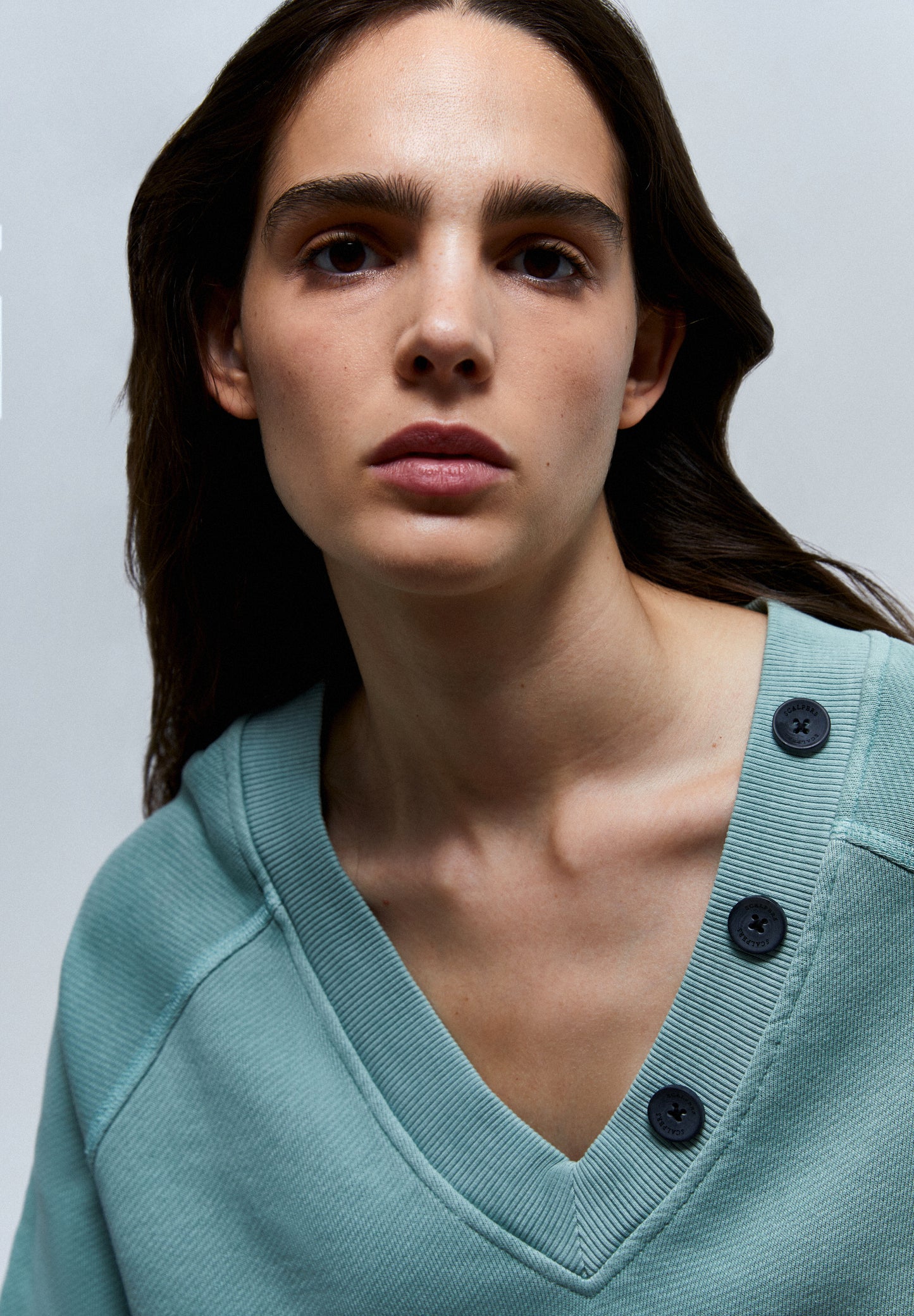 SUDADERA BOTONES CUELLO