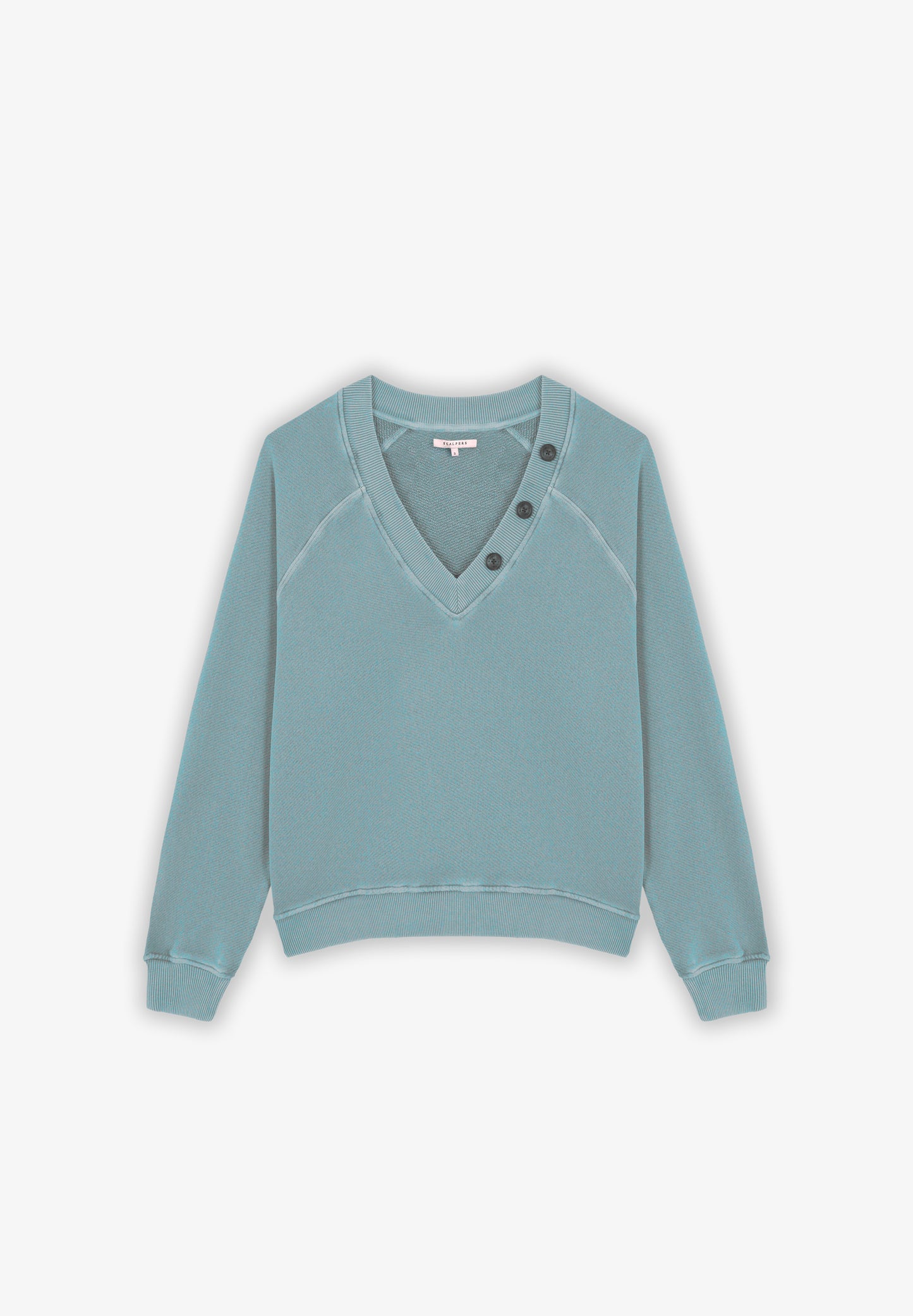 SUDADERA BOTONES CUELLO