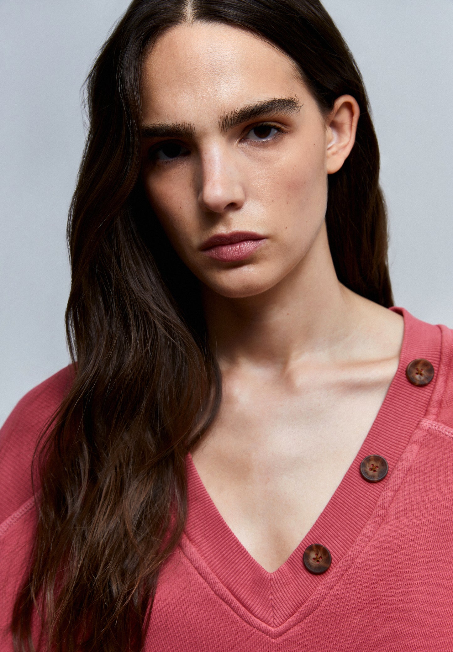 SUDADERA BOTONES CUELLO