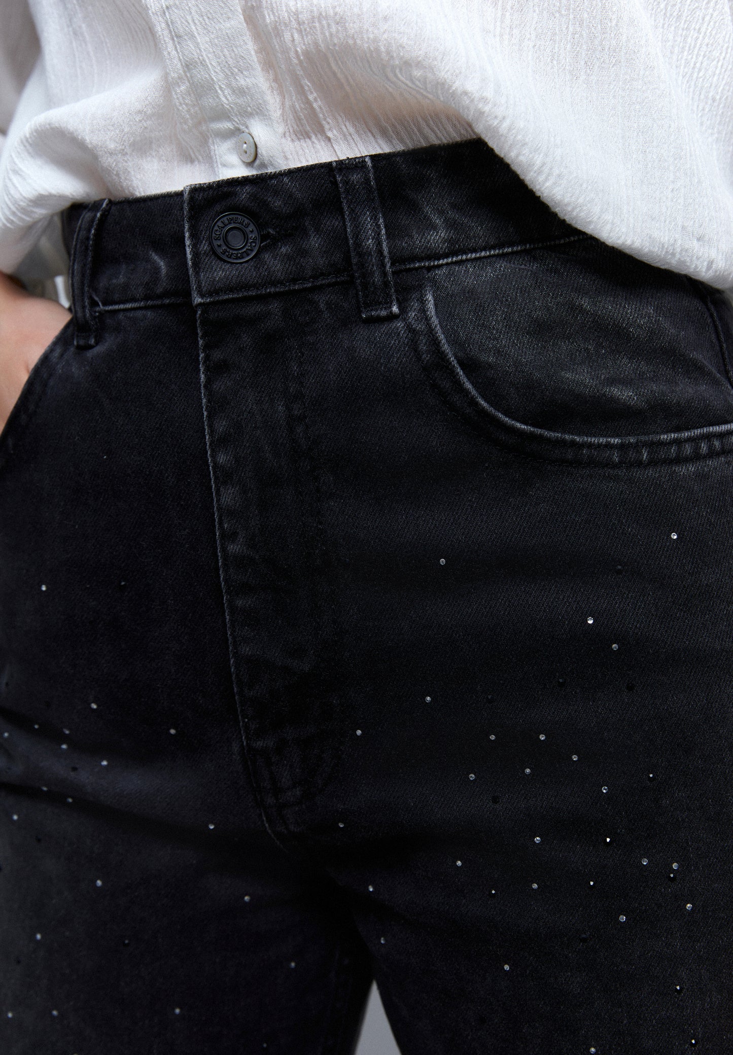 JEANS WIDE LEG BRILLOS