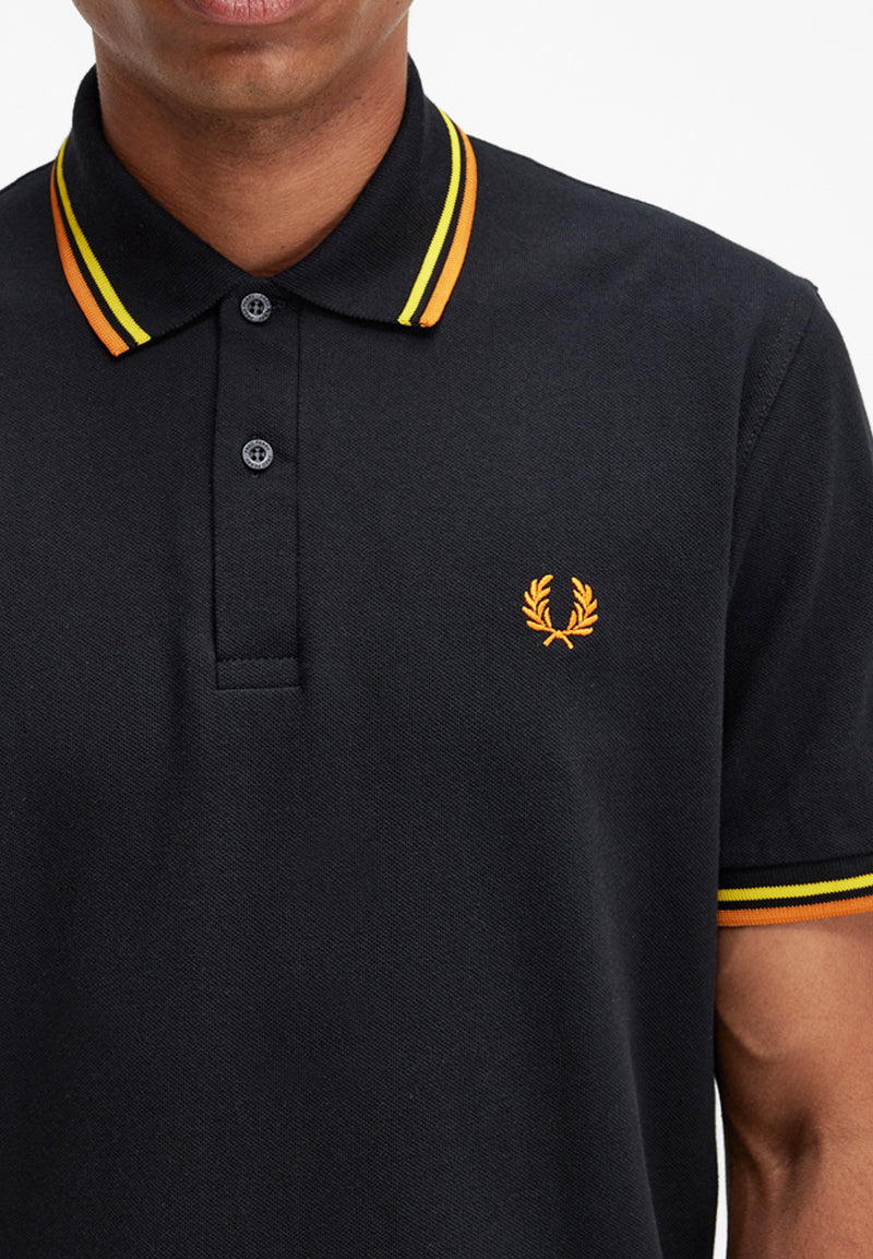  Fred Perry polo con cuello y mangas simétricos para hombre :  Ropa, Zapatos y Joyería