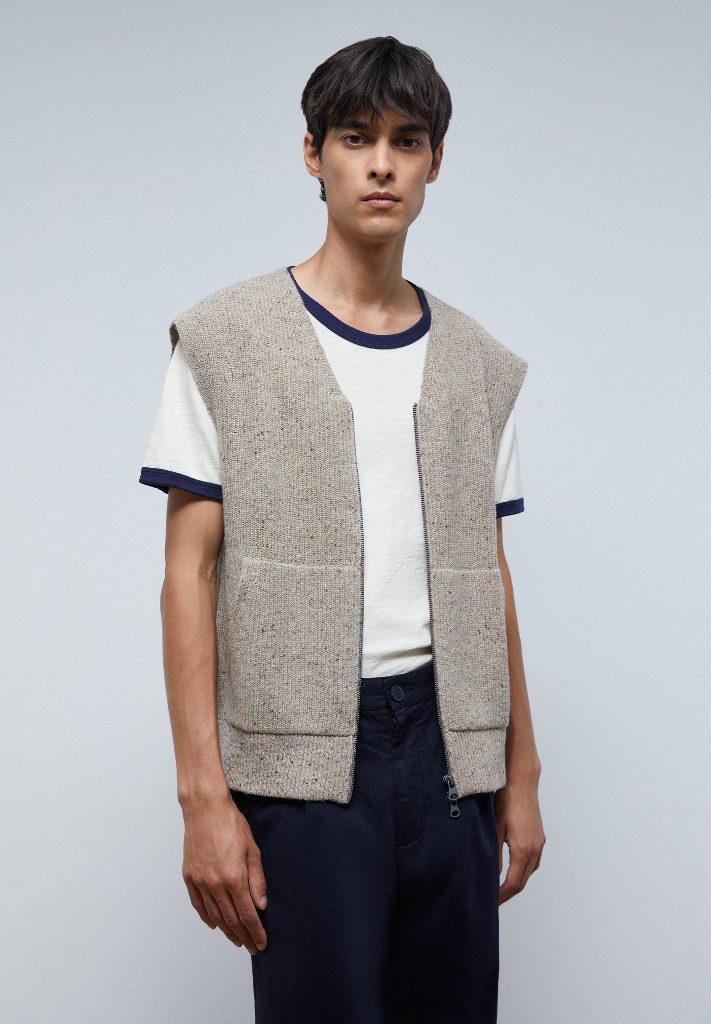 CHALECO PUNTO CREMALLERA