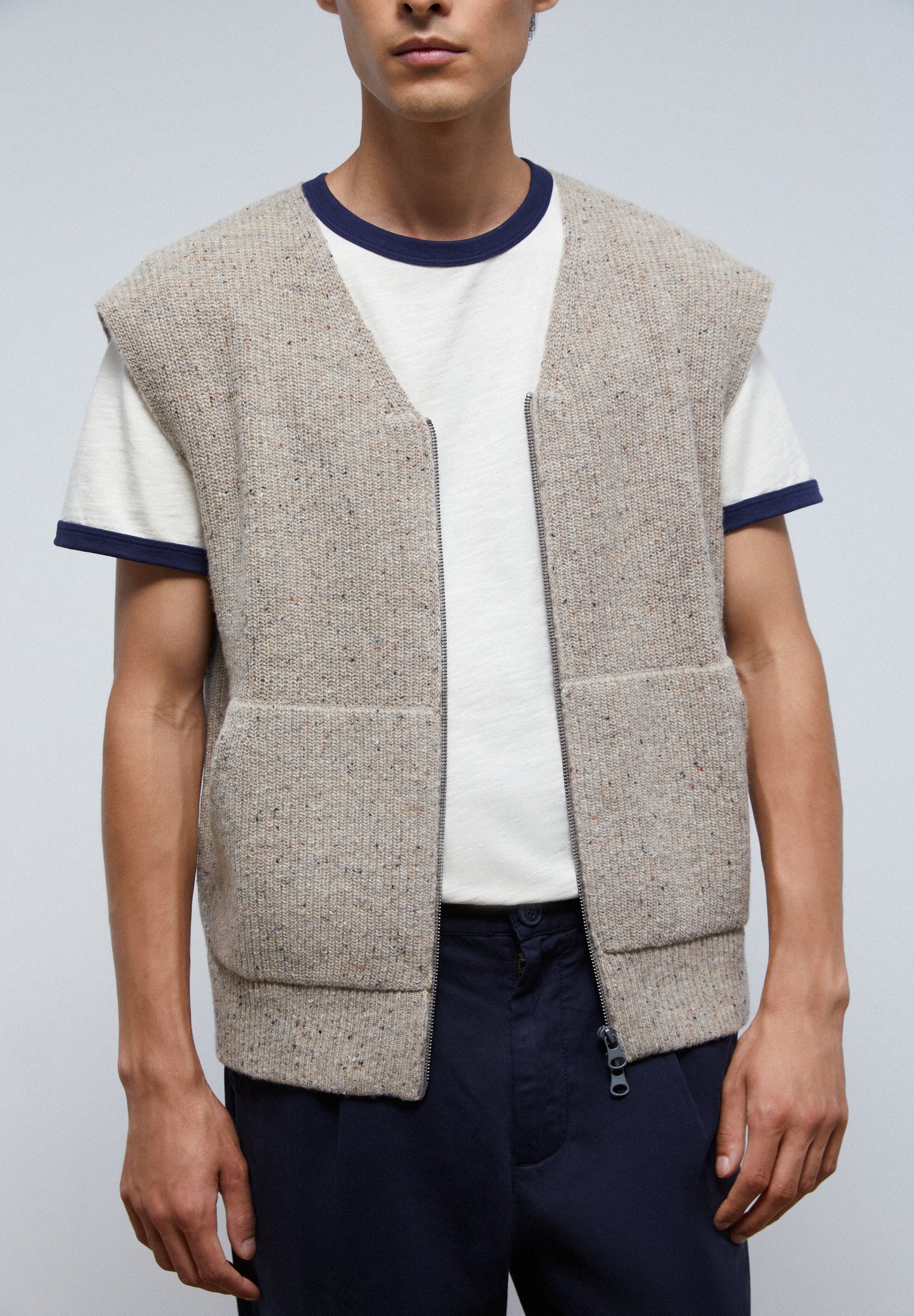 CHALECO PUNTO CREMALLERA