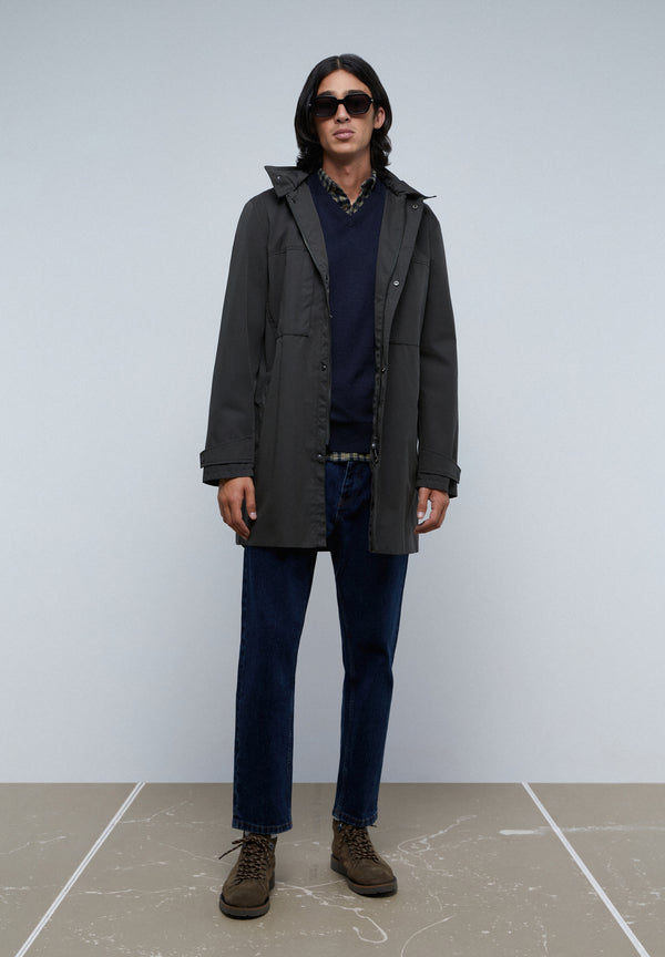 PARKA LARGA ALGODÓN