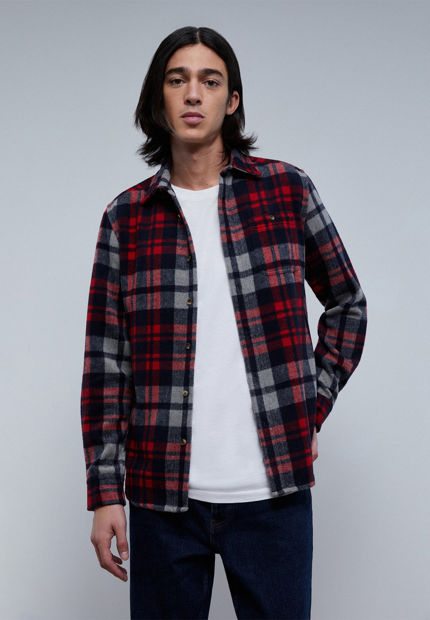 SOBRECAMISA CUADROS FRANELA