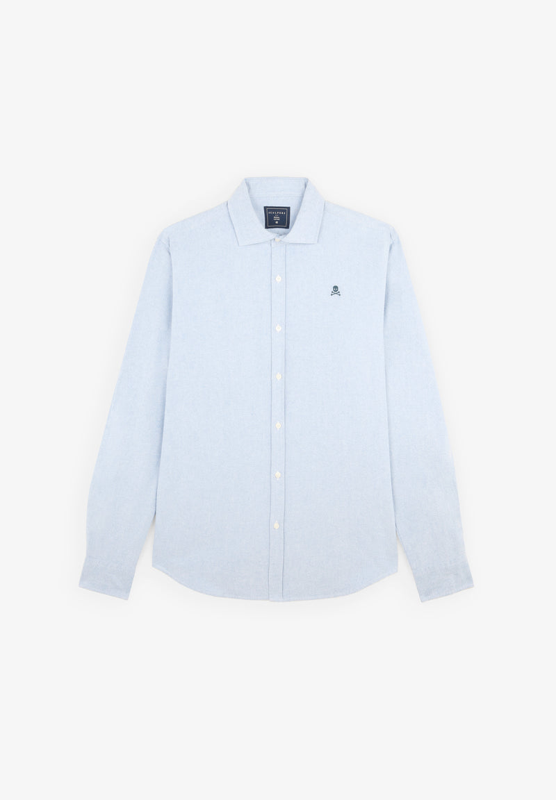CAMISA OXFORD CALAVERA CONTRASTE