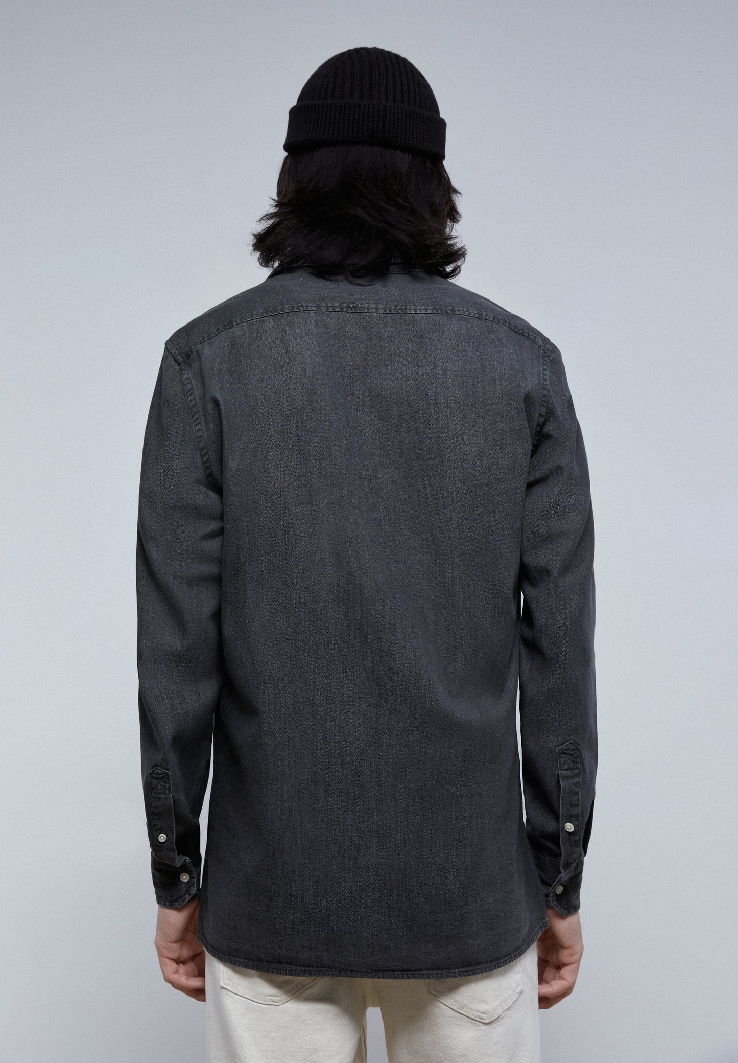 CAMISA DENIM LAVADA CALAVERA TONO