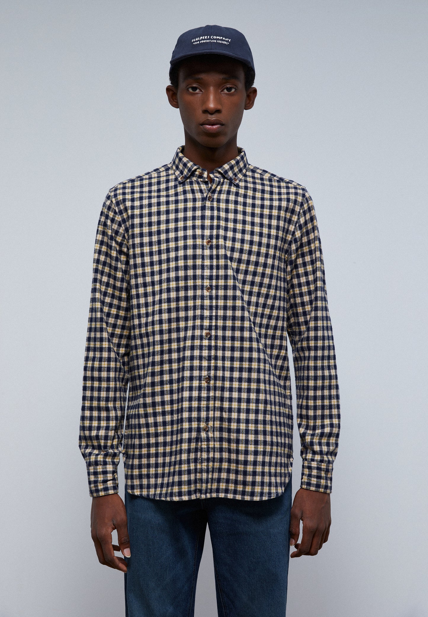 CAMISA CUADROS TARTÁN CUELLO BOTONES