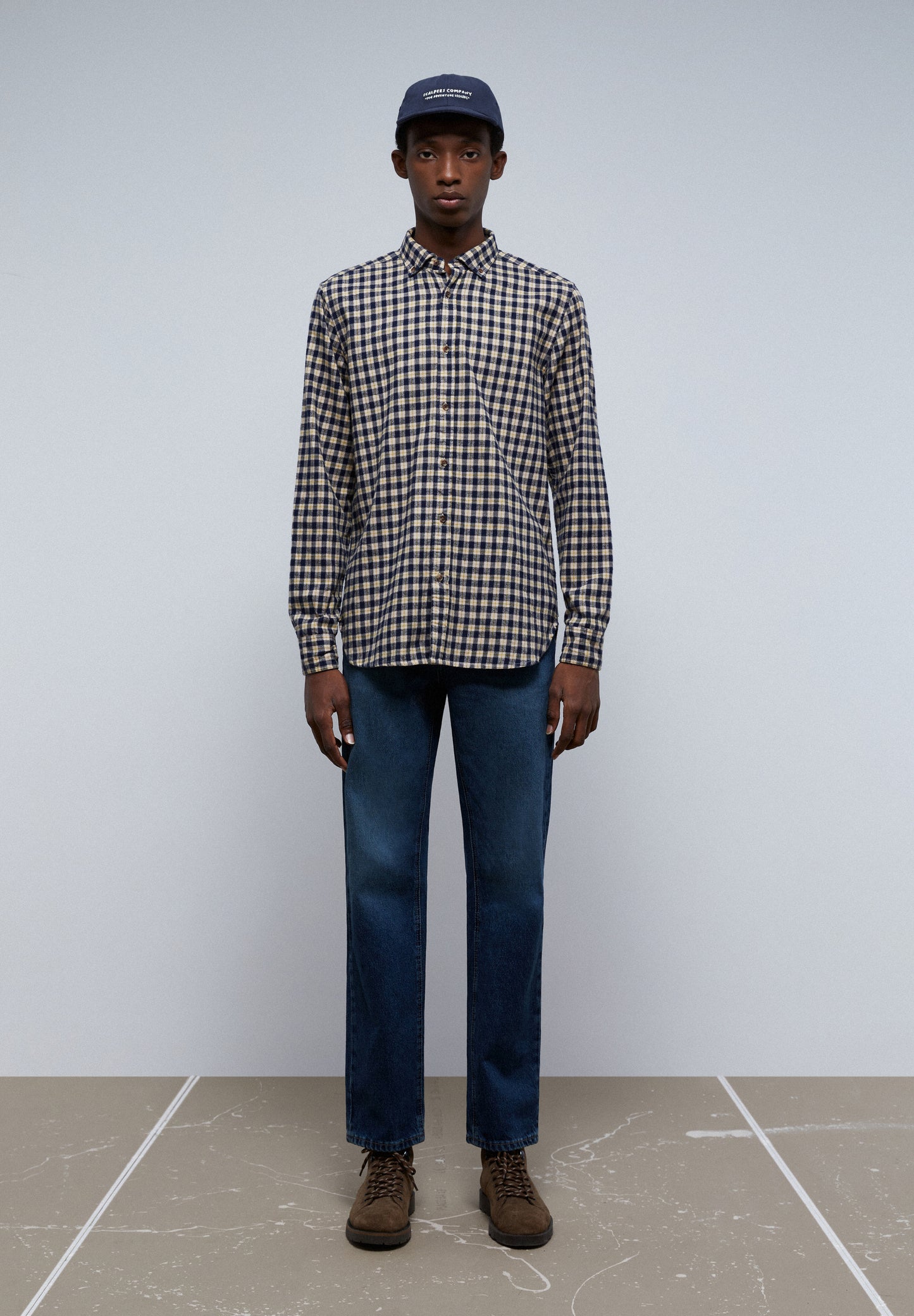 CAMISA CUADROS TARTÁN CUELLO BOTONES