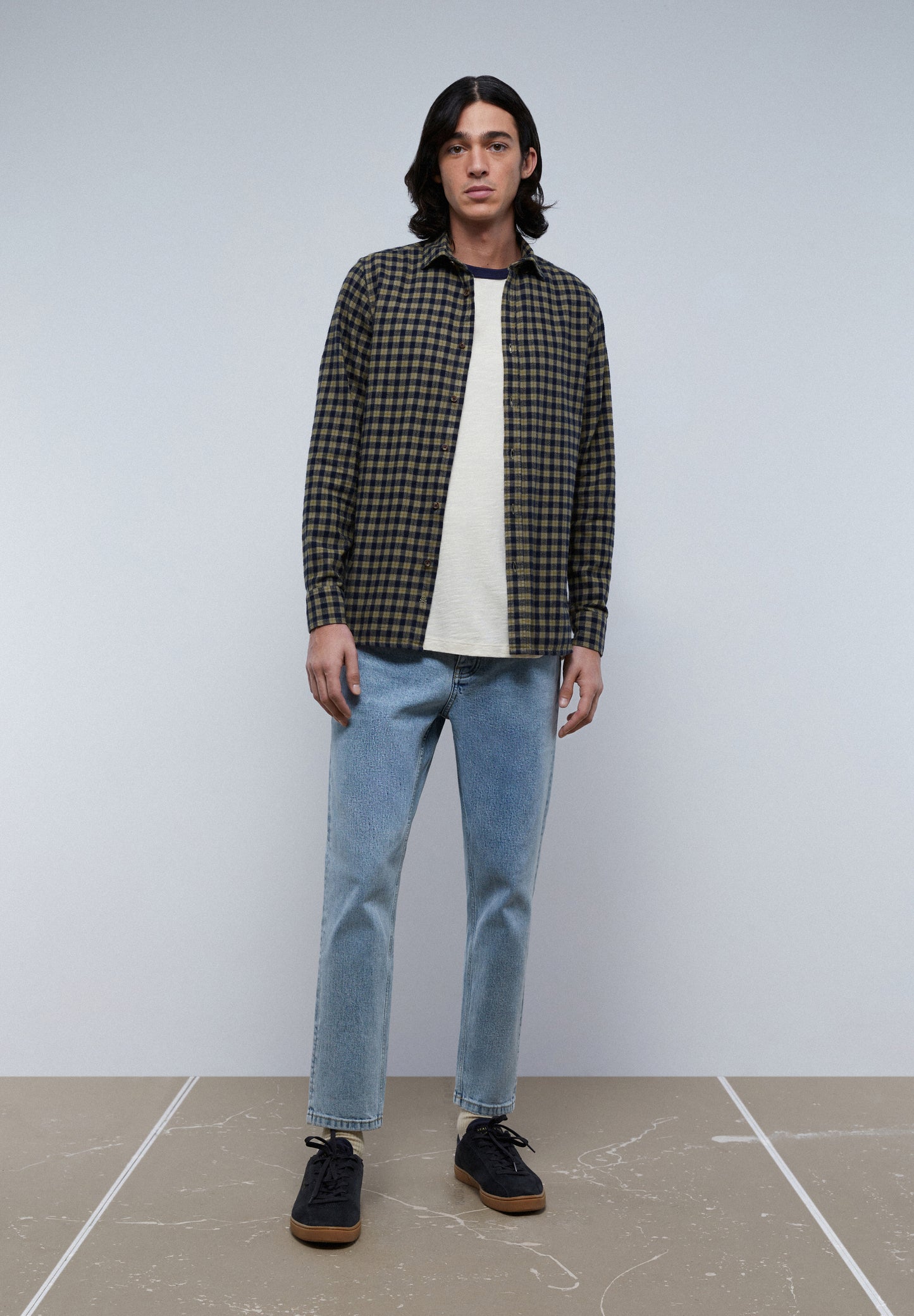 CAMISA CUADROS TARTÁN CUELLO BOTONES