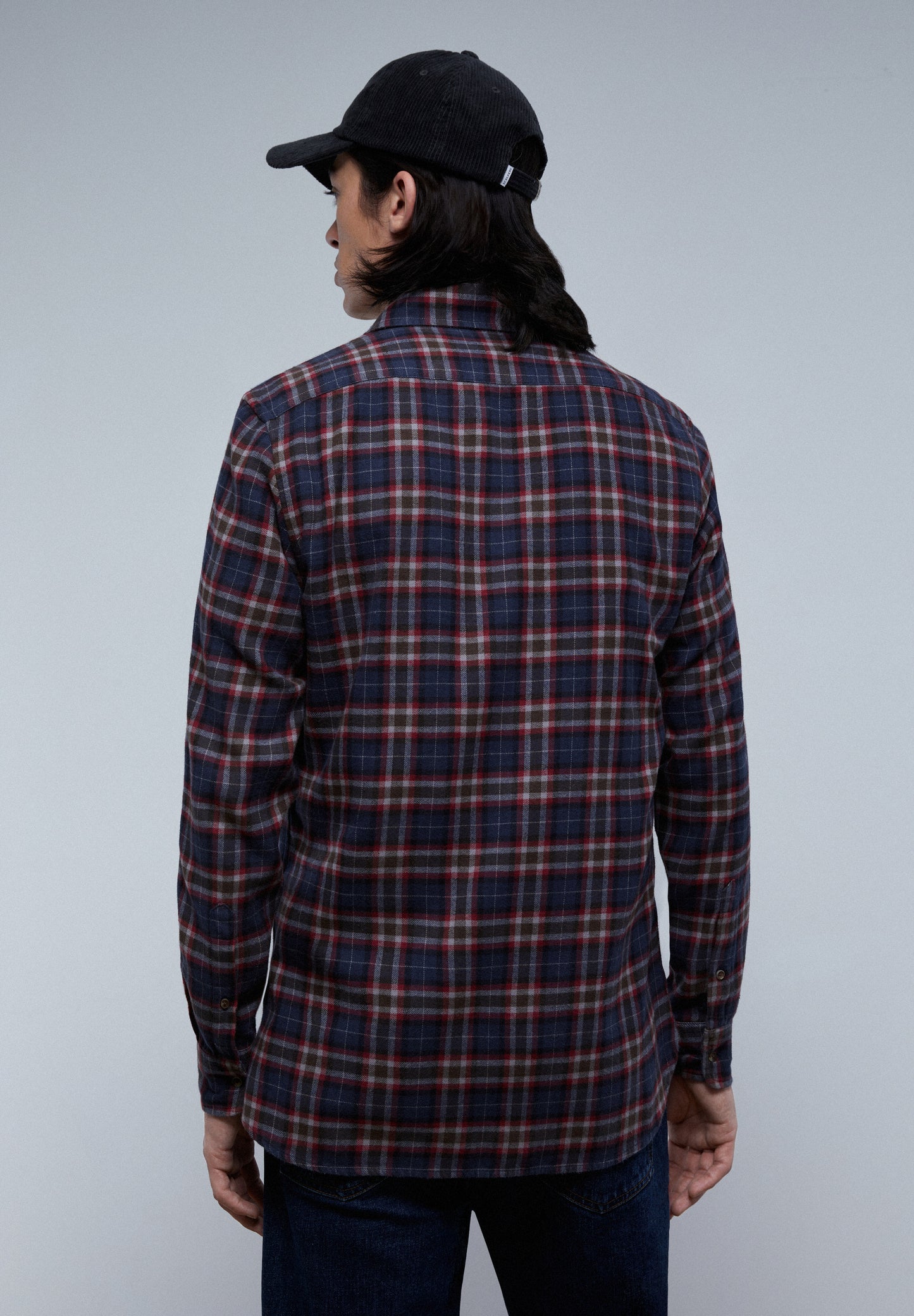 CAMISA CUADROS TARTÁN CALAVERA