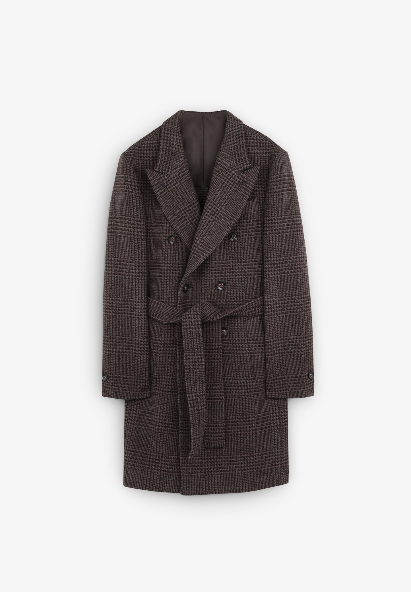 ABRIGO PREMIUM CUADROS CINTURÓN