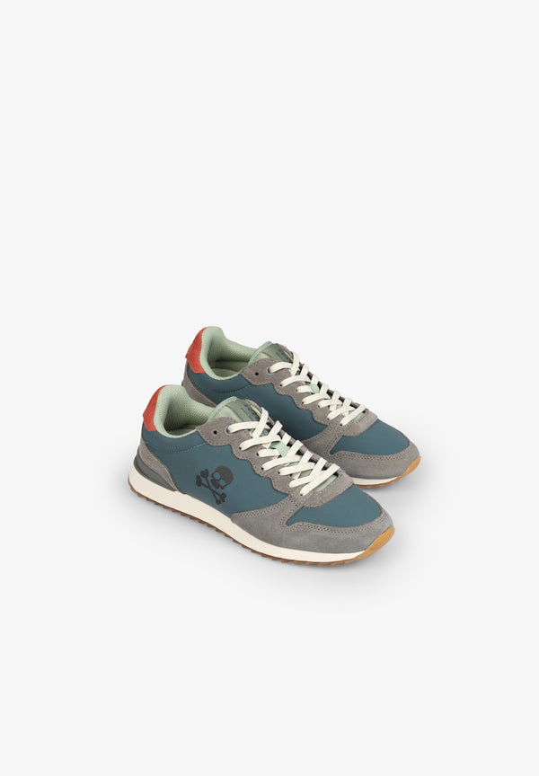SNEAKERS CALAVERA TRICOLOR