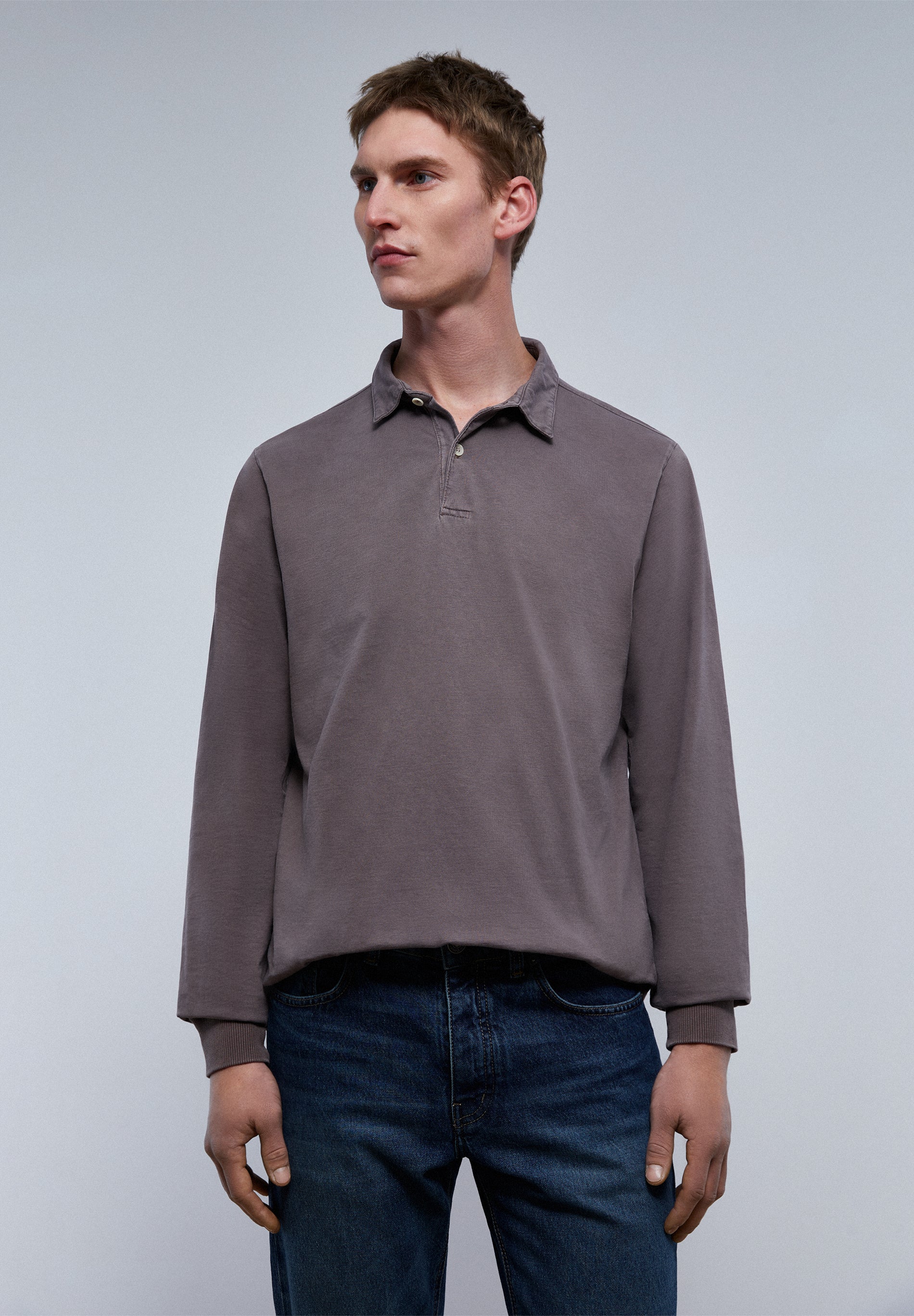 POLO MANGA LARGA TACTO SOFT