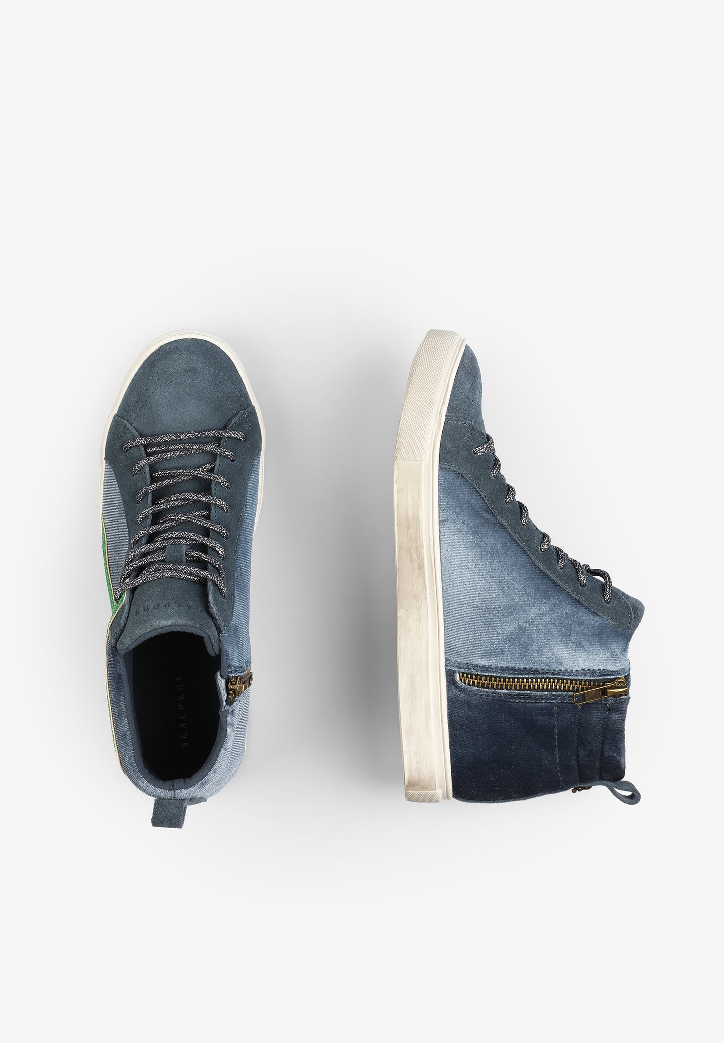 SNEAKERS ALTAS TERCIOPELO