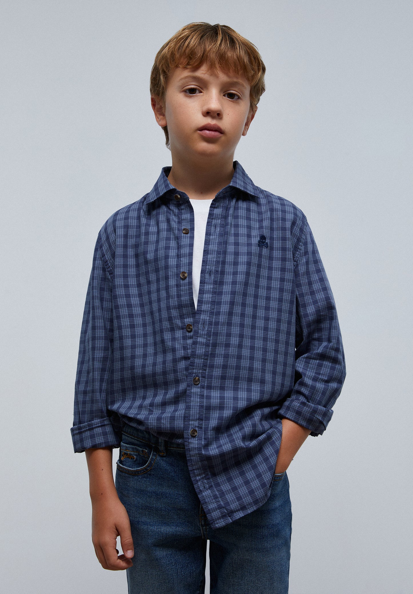 CAMISA CUADROS CALAVERA TONO