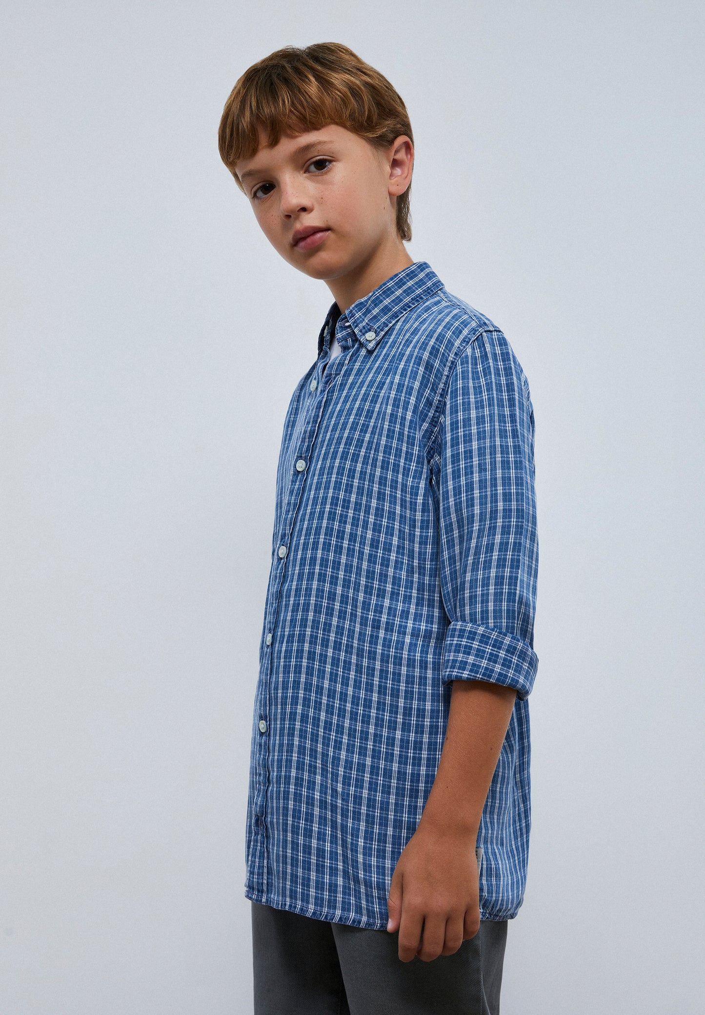 CAMISA DENIM CUADROS