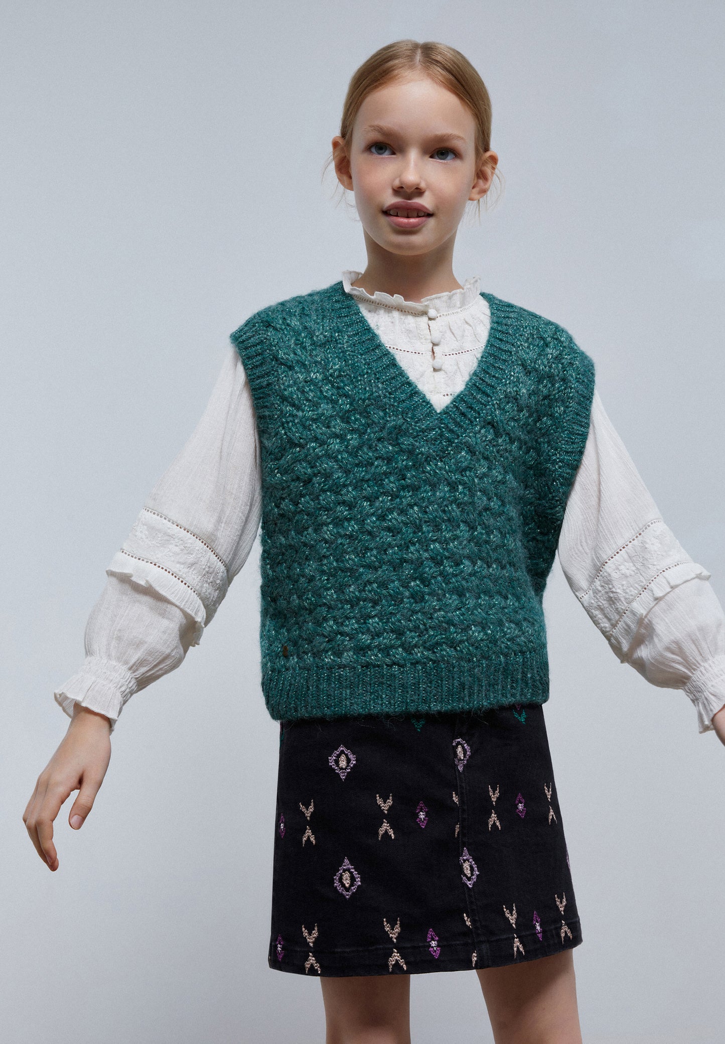 CHALECO PUNTO DETALLE LUREX