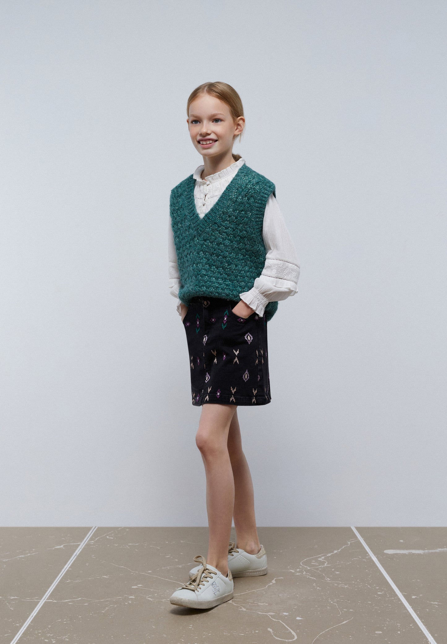 CHALECO PUNTO DETALLE LUREX