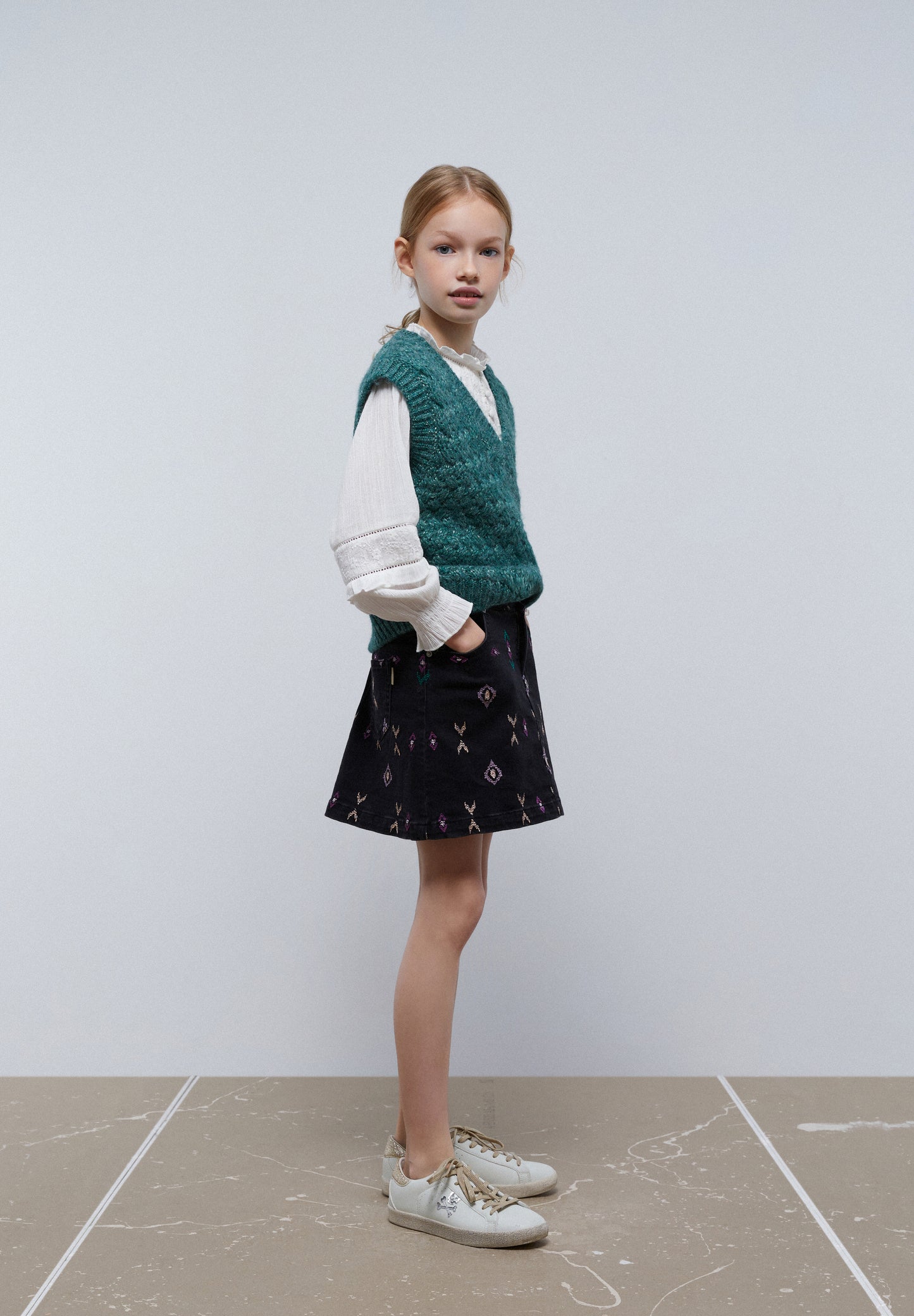 CHALECO PUNTO DETALLE LUREX