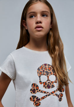 Camiseta discount calavera niña