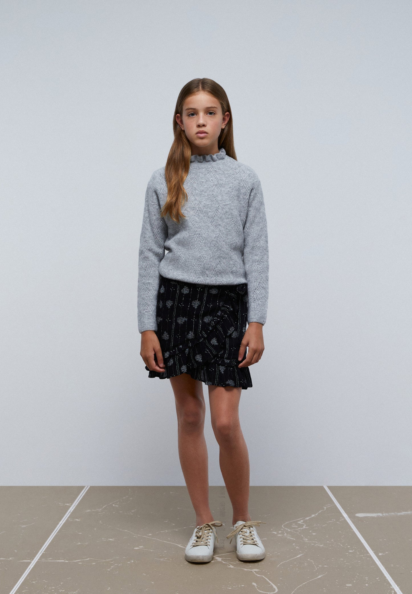 FALDA MINI PRINT LUREX